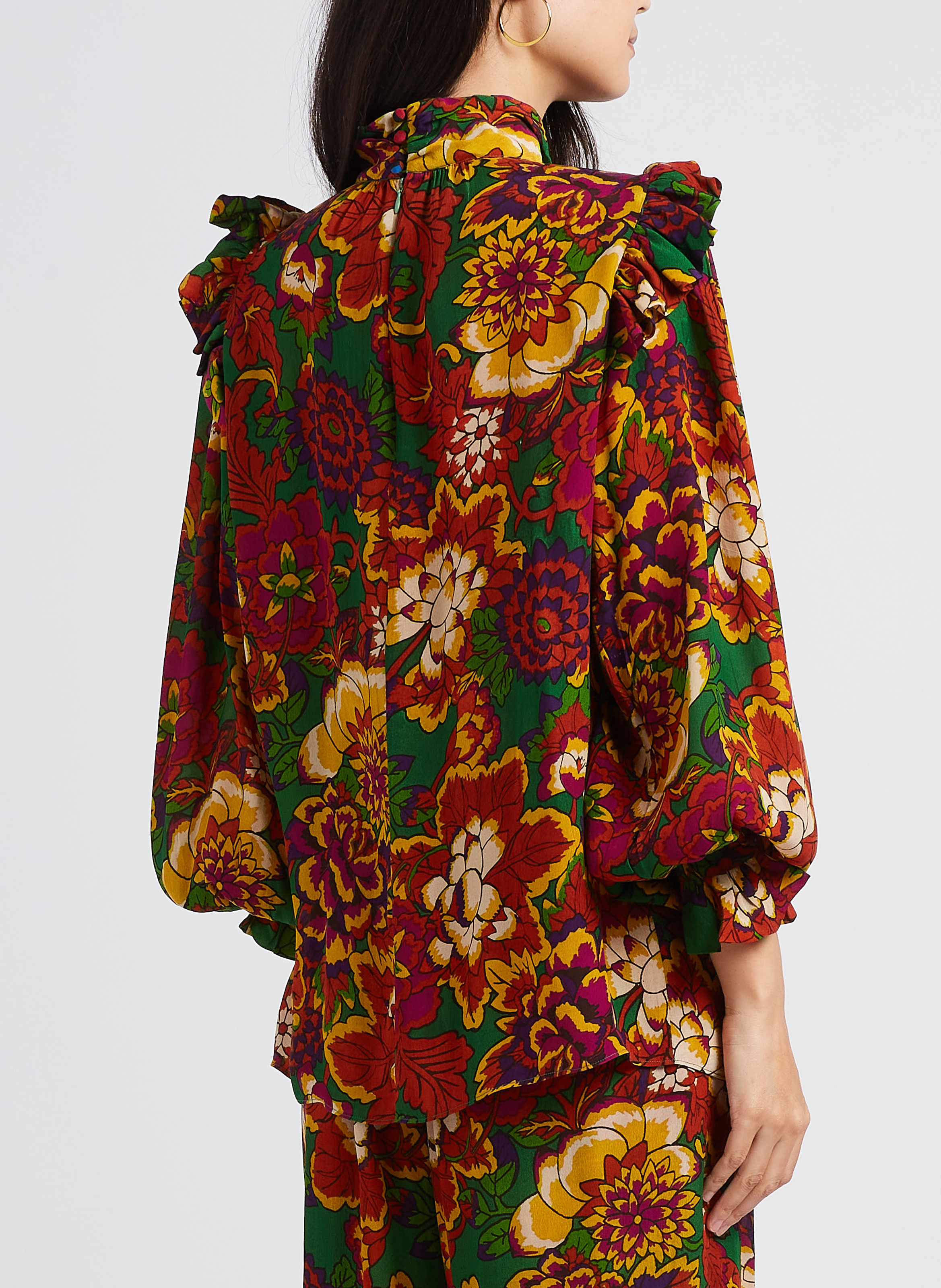 Printed high-neck top LAURENCE BRAS Multicolored