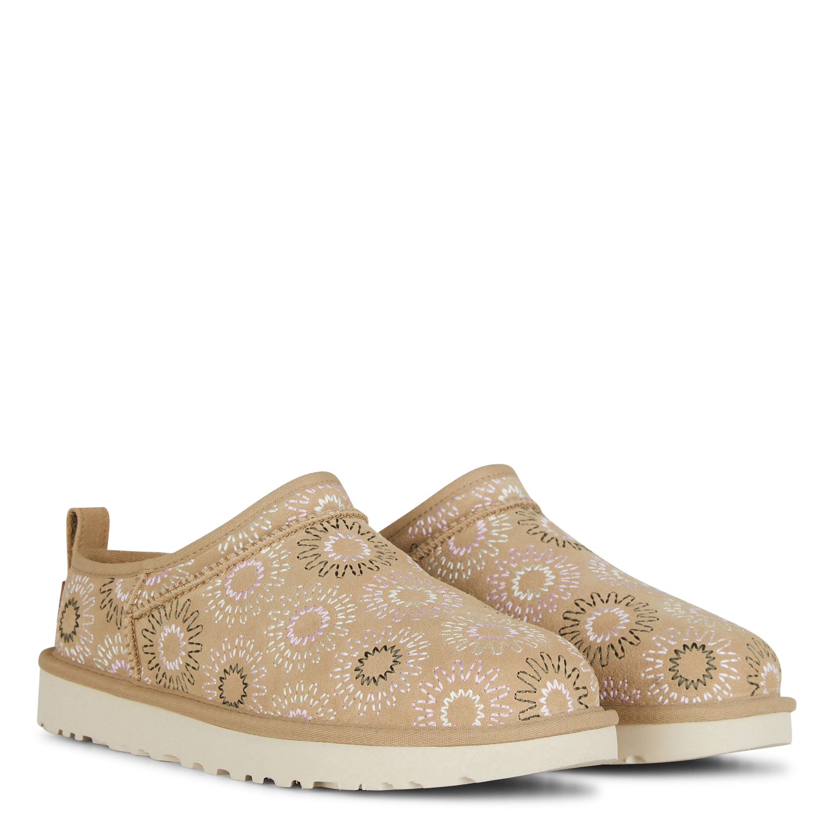 Boots en cuir brodé UGG Marron