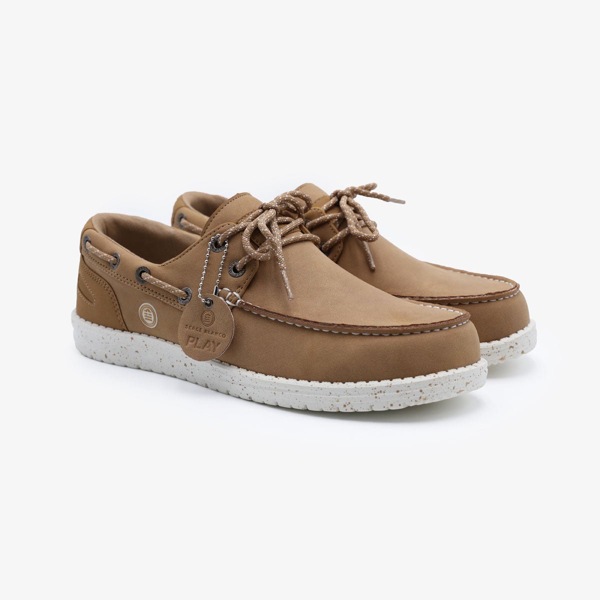 Nubuck deck shoes SERGE BLANCO Beige