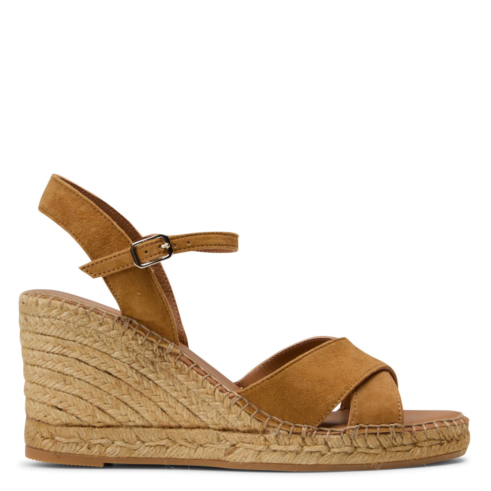 Fabia leather wedge sandals MELLOW YELLOW Beige