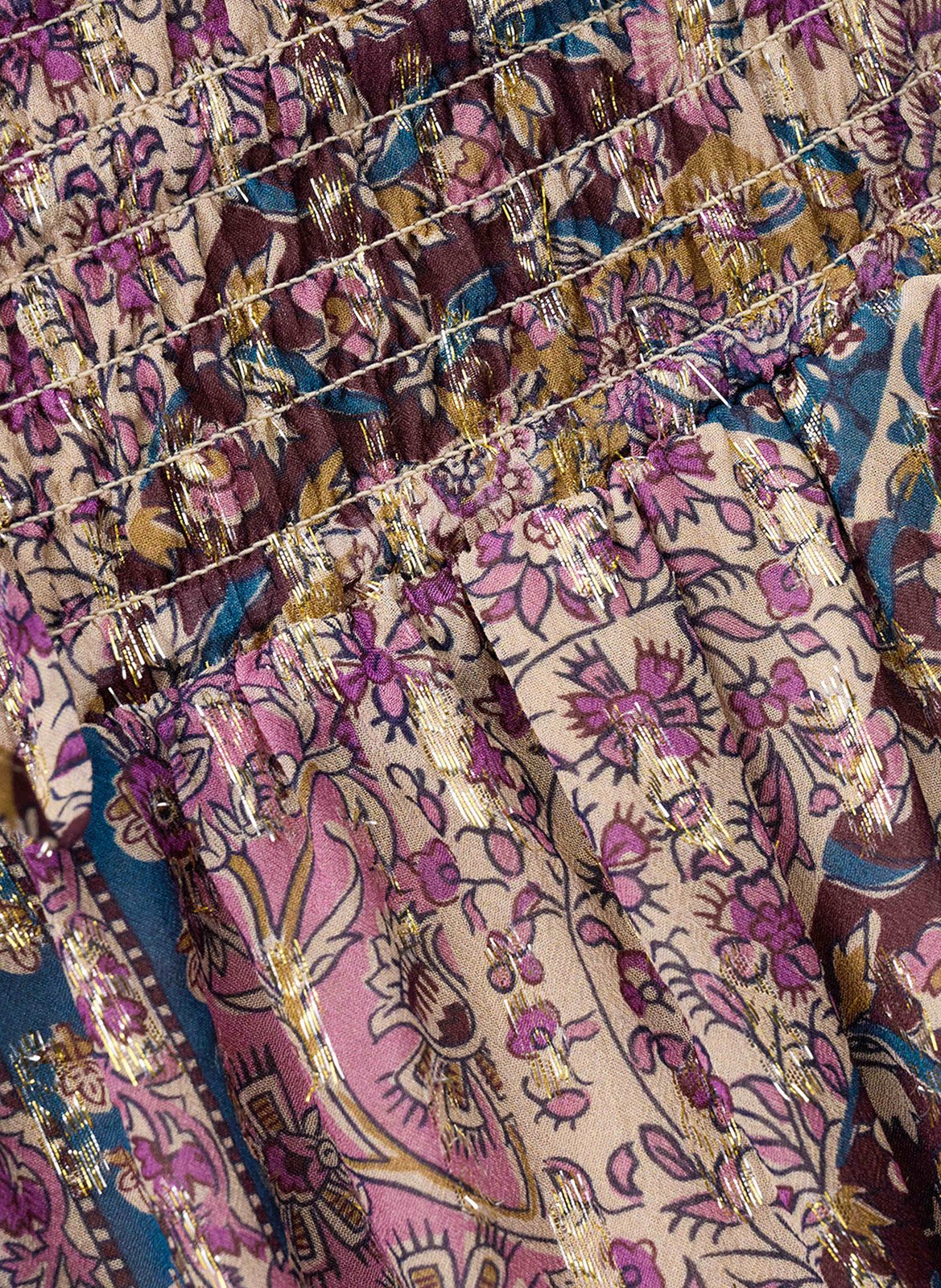 Pantalon large stretch imprimé  BA&SH Rose