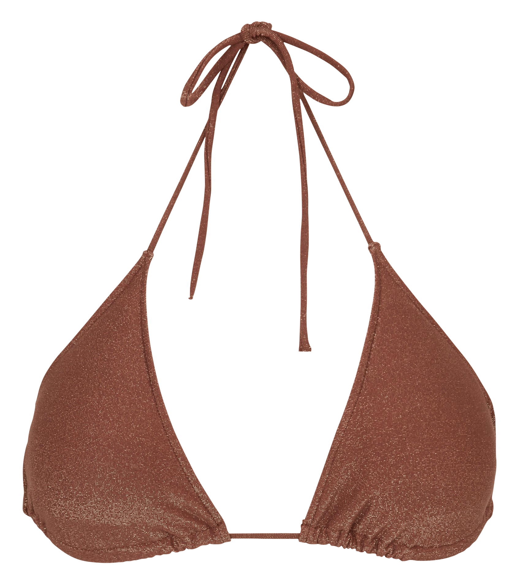 Gepunktetes Triangel-Bikinioberteil SOWE BIARRITZ Braun