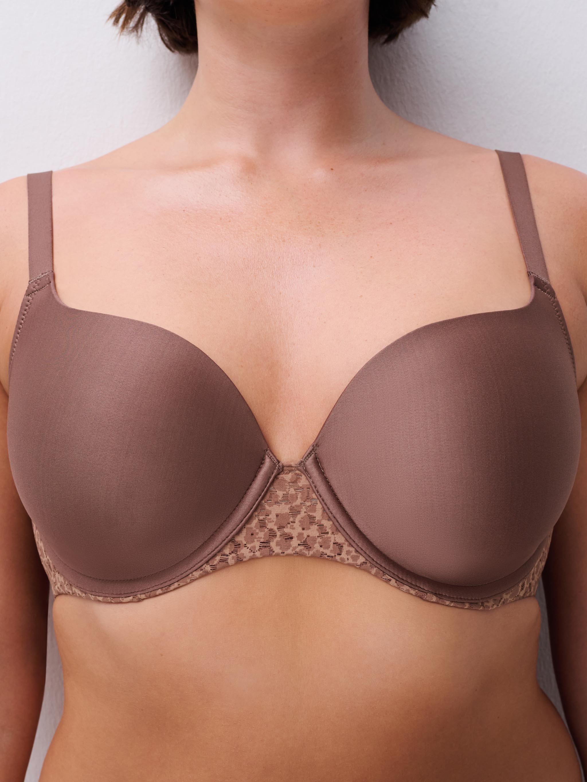 Full-cup bra CHANTELLE Brown
