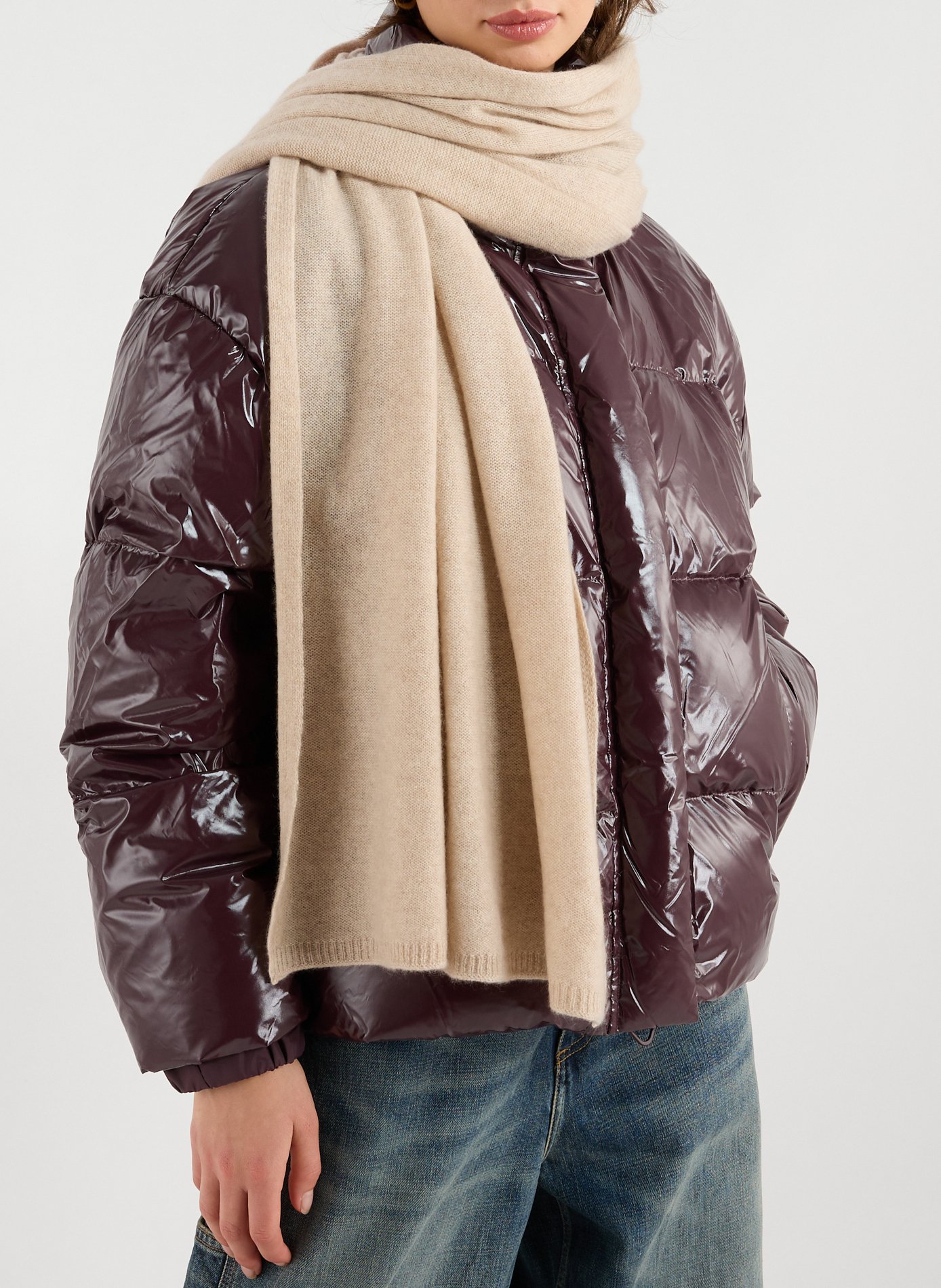 Cashmere scarf | Beige AU PRINTEMPS PARIS Women