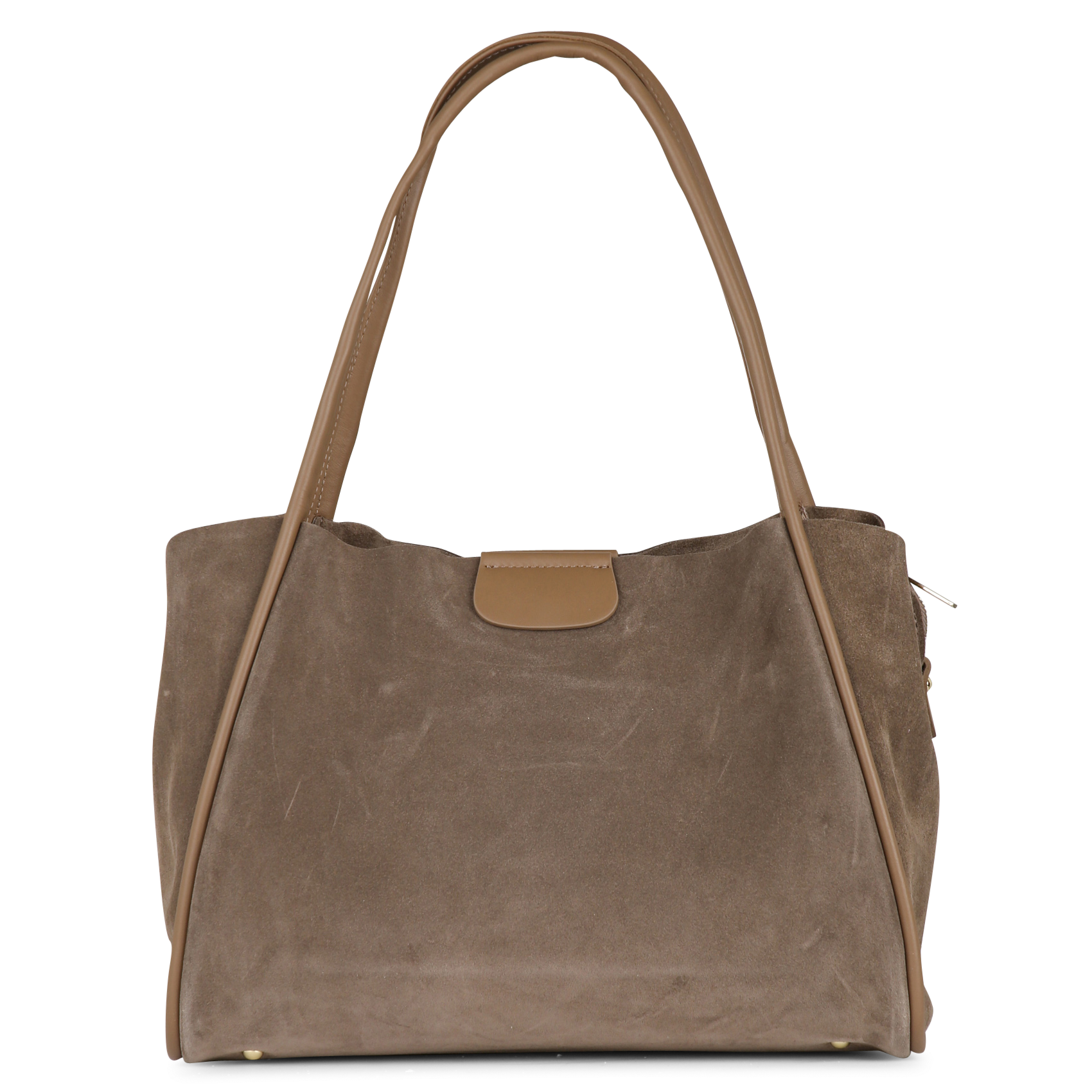 Large shoulder tote bag in cowhide leather LANCASTER PARIS Brown