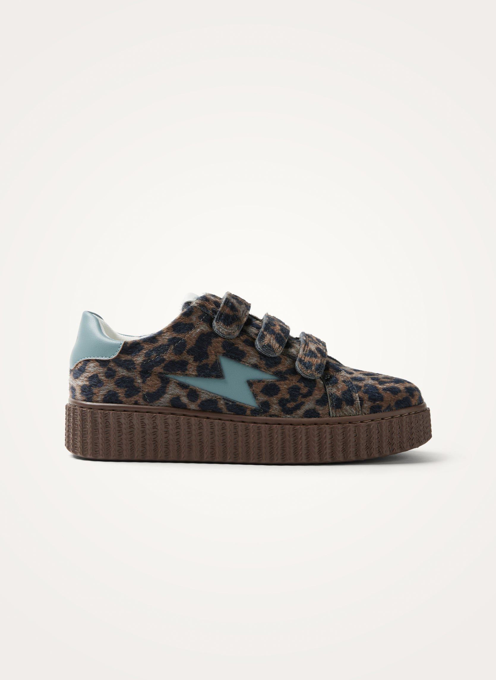 Low-top sneakers in faux shearling VANESSA WU Brown