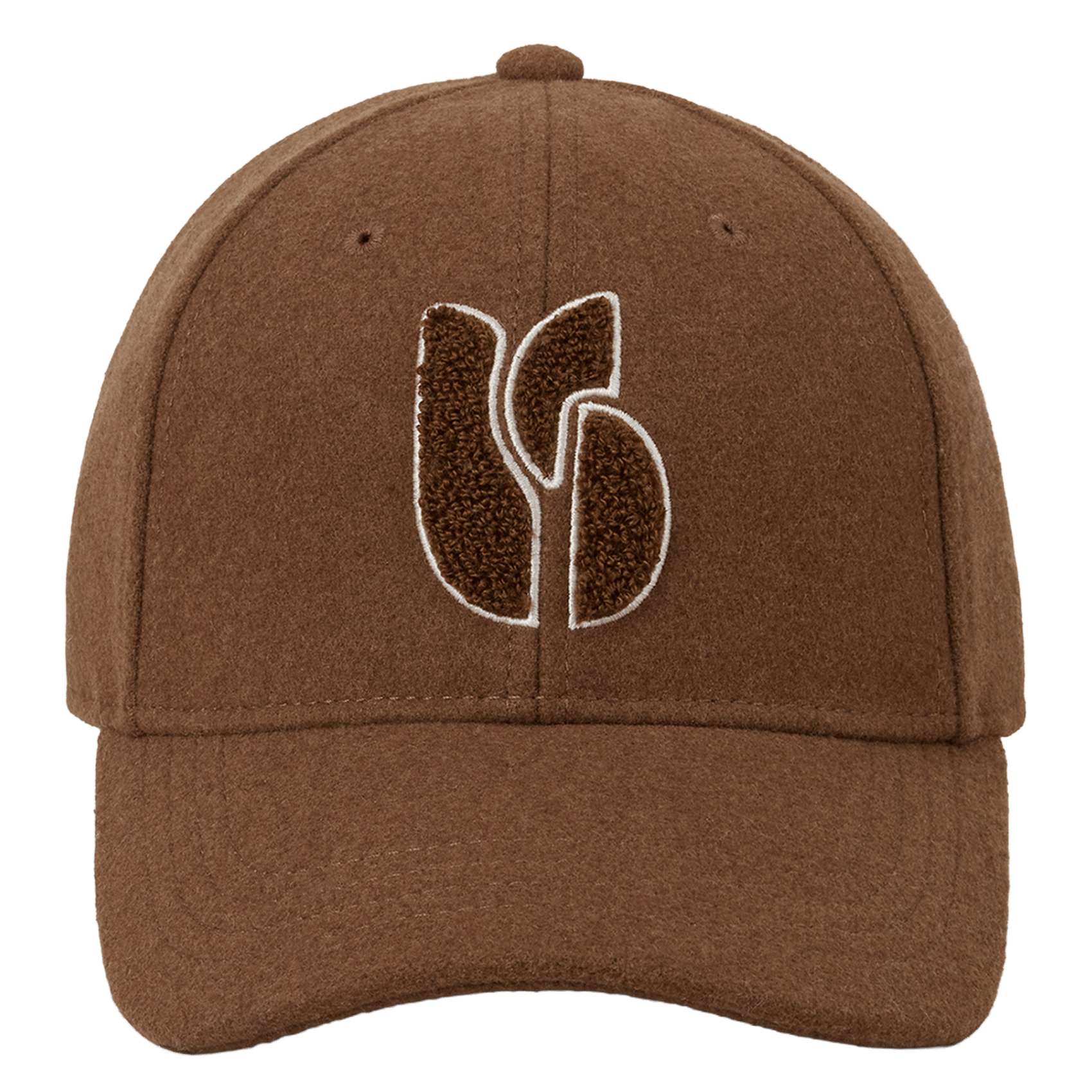 Casquette brodée unie BA&SH Marron