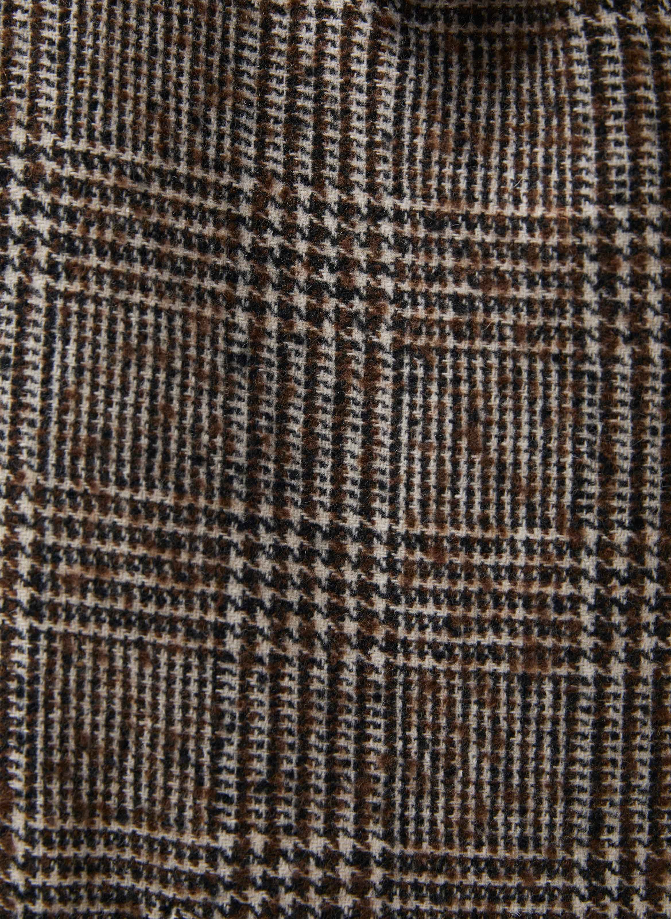 Wool-blend jacket with classic collar HUMILITY Brown