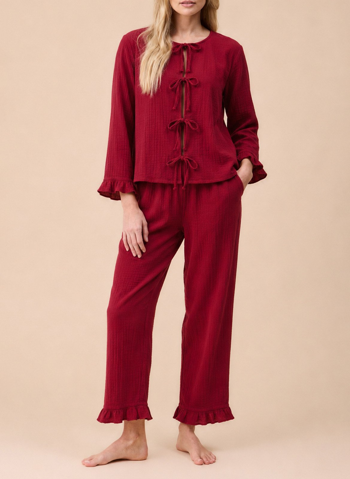 Baumwoll-Pyjama TBCO Rosa