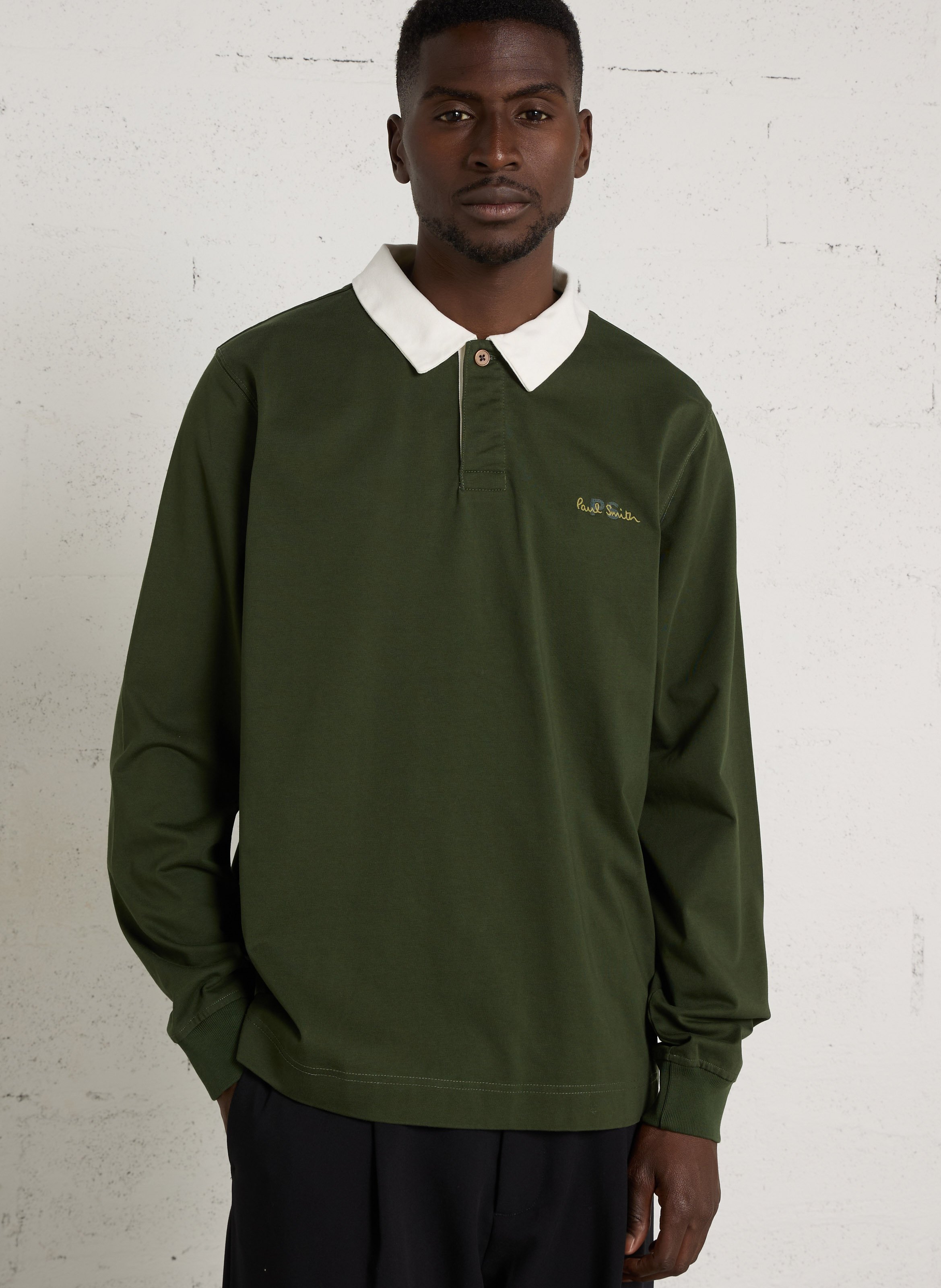 Polo manches longues droit PAUL SMITH Vert
