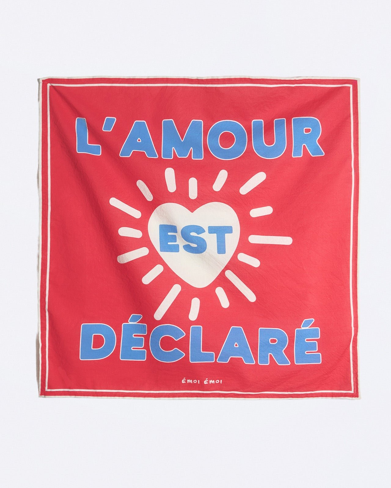 The "Love Is Declared" Bandana EMOI EMOI Red