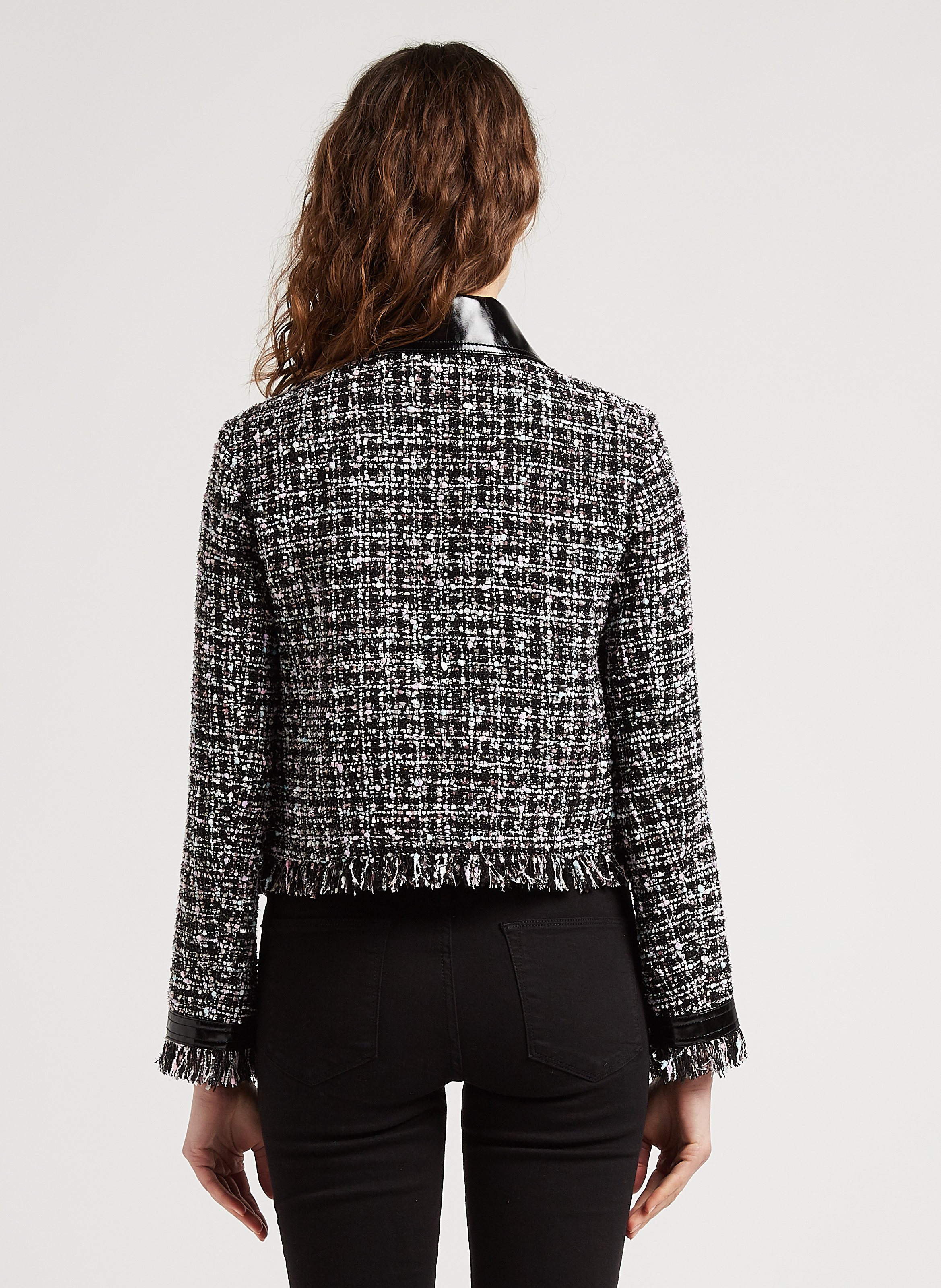 Kurze Tweedjacke mit klassischem Kragen MAX&Co. Grau