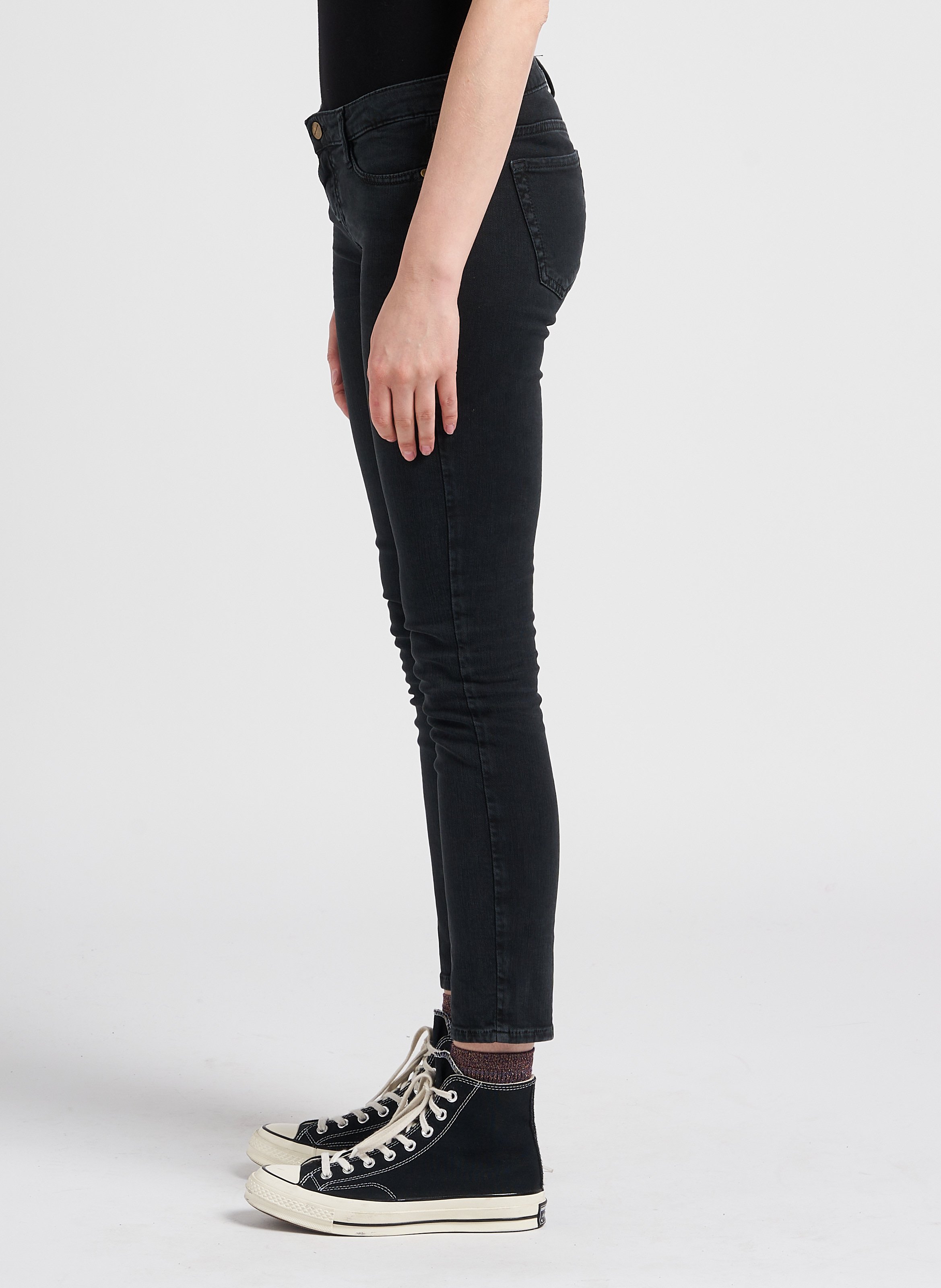 Slim-fit jeans met normale taille ACQUAVERDE Zwart