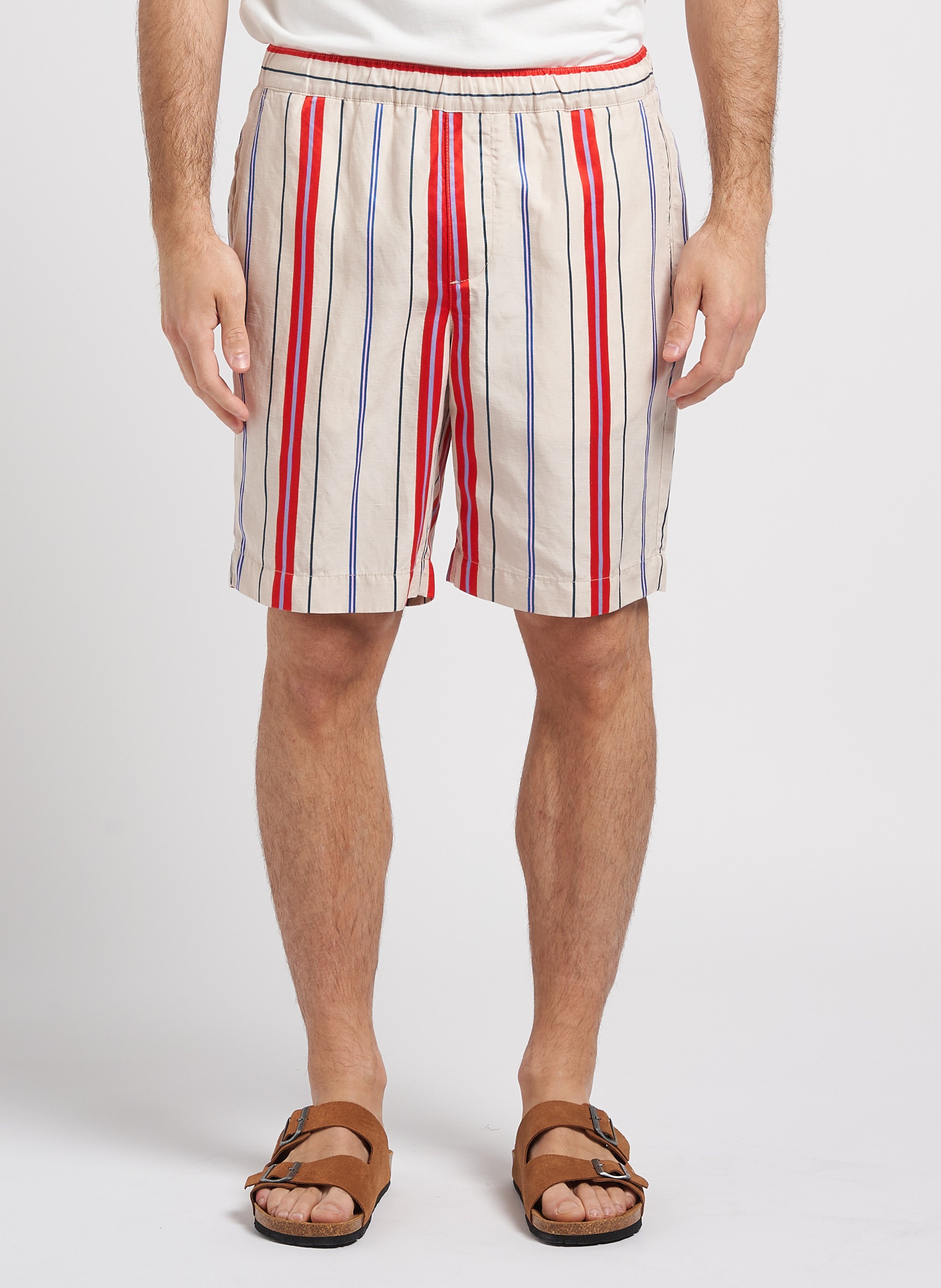 Short met elastische tailleband HOMECORE Gestreepte