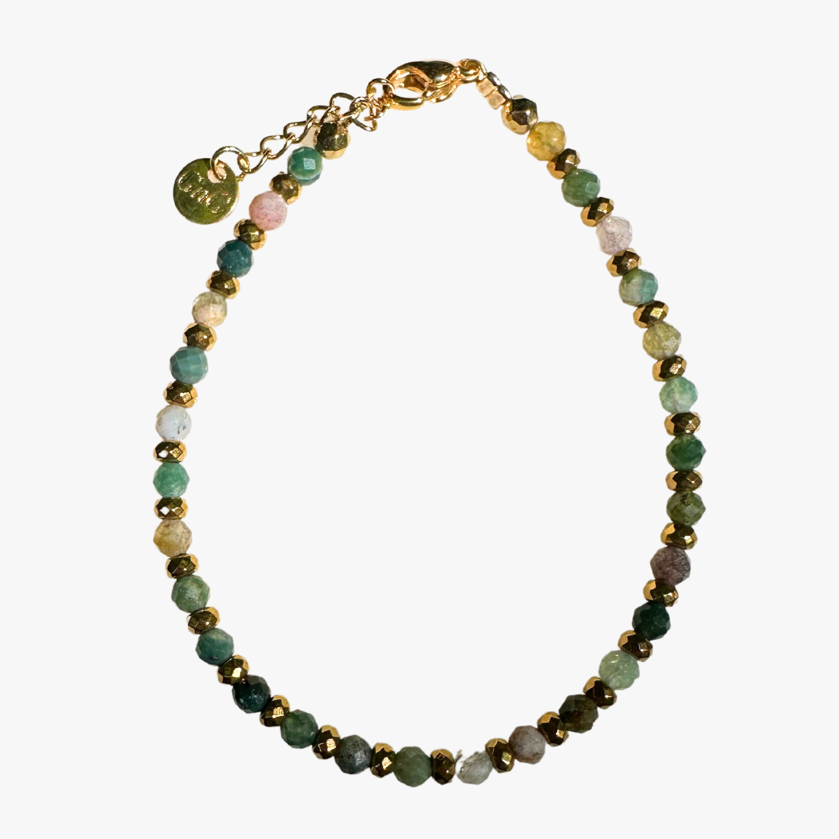 Indian agate bracelet GINANDGER Blue