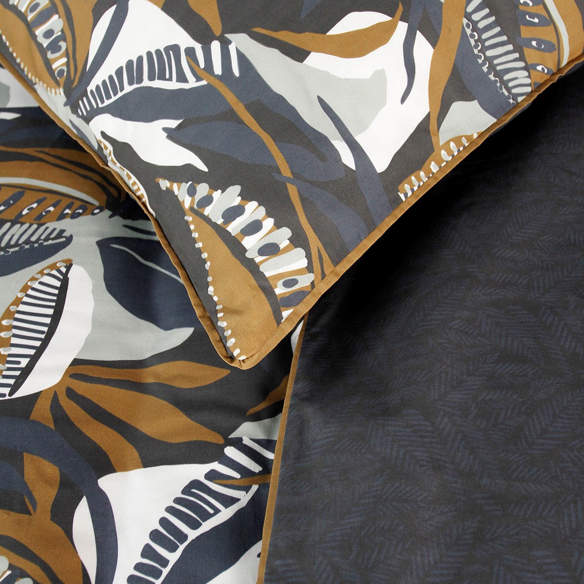 Printed cotton bedding set TODAY LINGE DE MAISON Blue