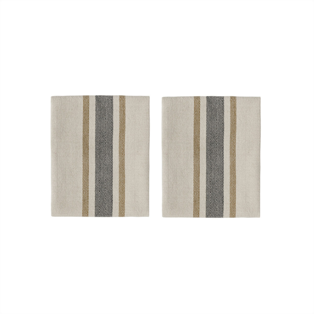 Set of 2 cotton table napkins OYOY LIVING DESIGN Black