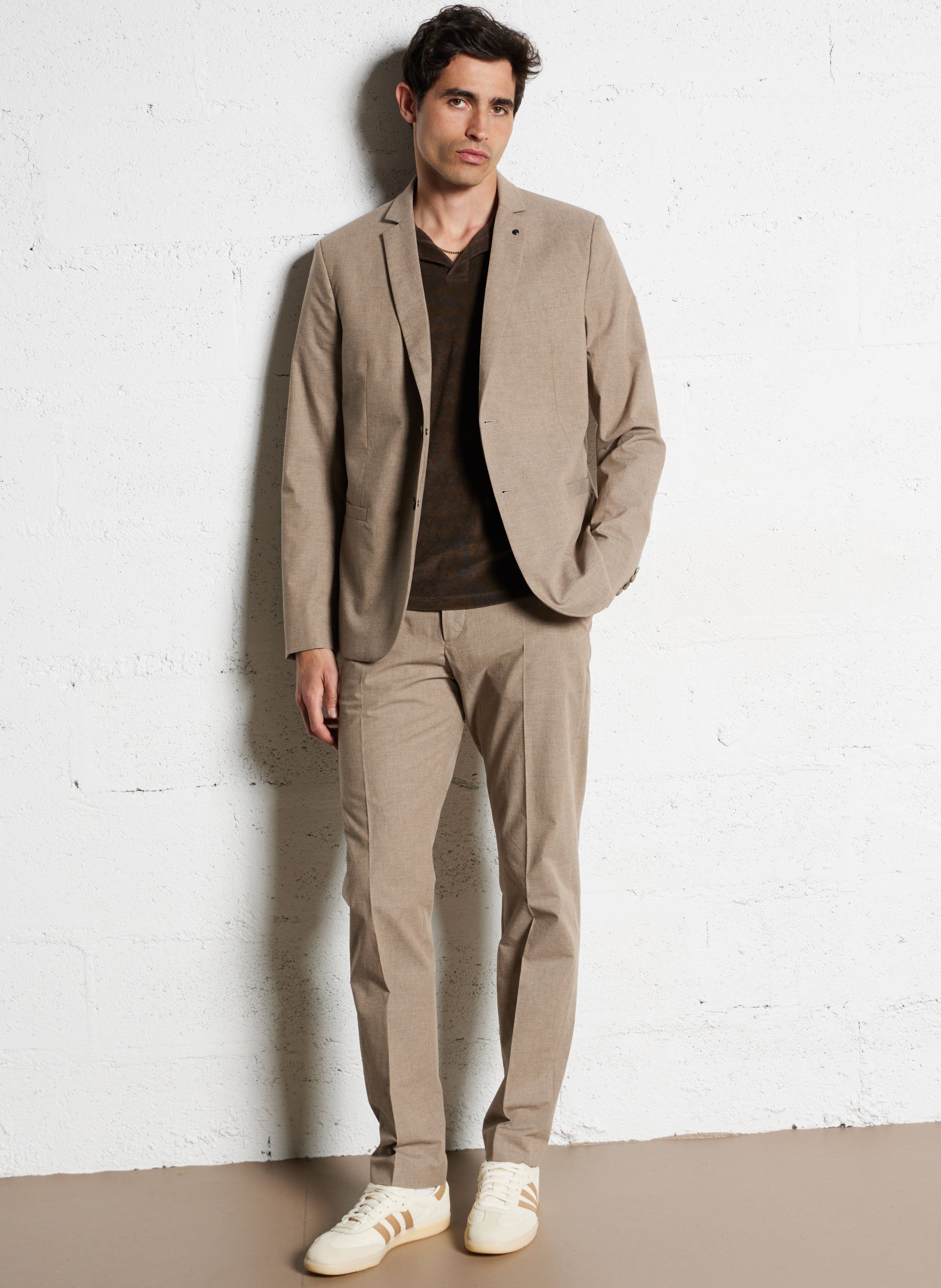 Baumwoll-Blazer IKKS Beige