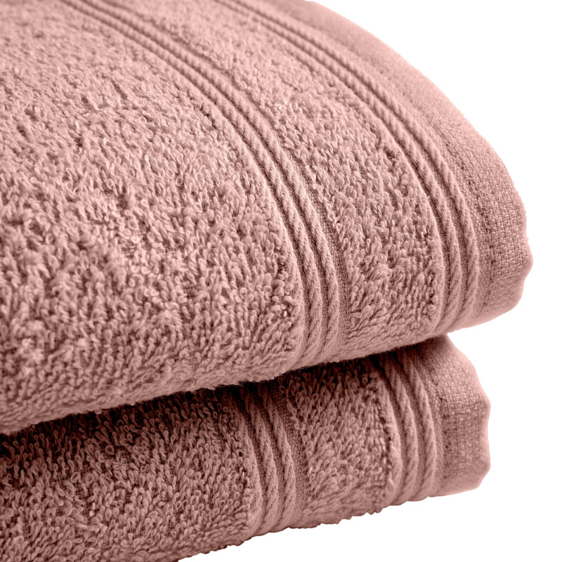 100% combed cotton hand towel COTON PUR Pink