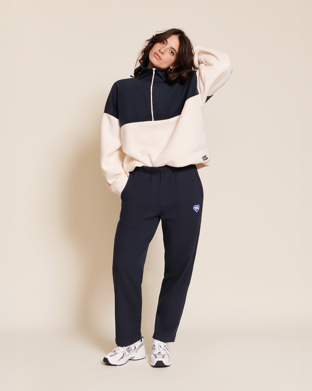 The Phoenix organic ribbed cotton pants EMOI EMOI Blue