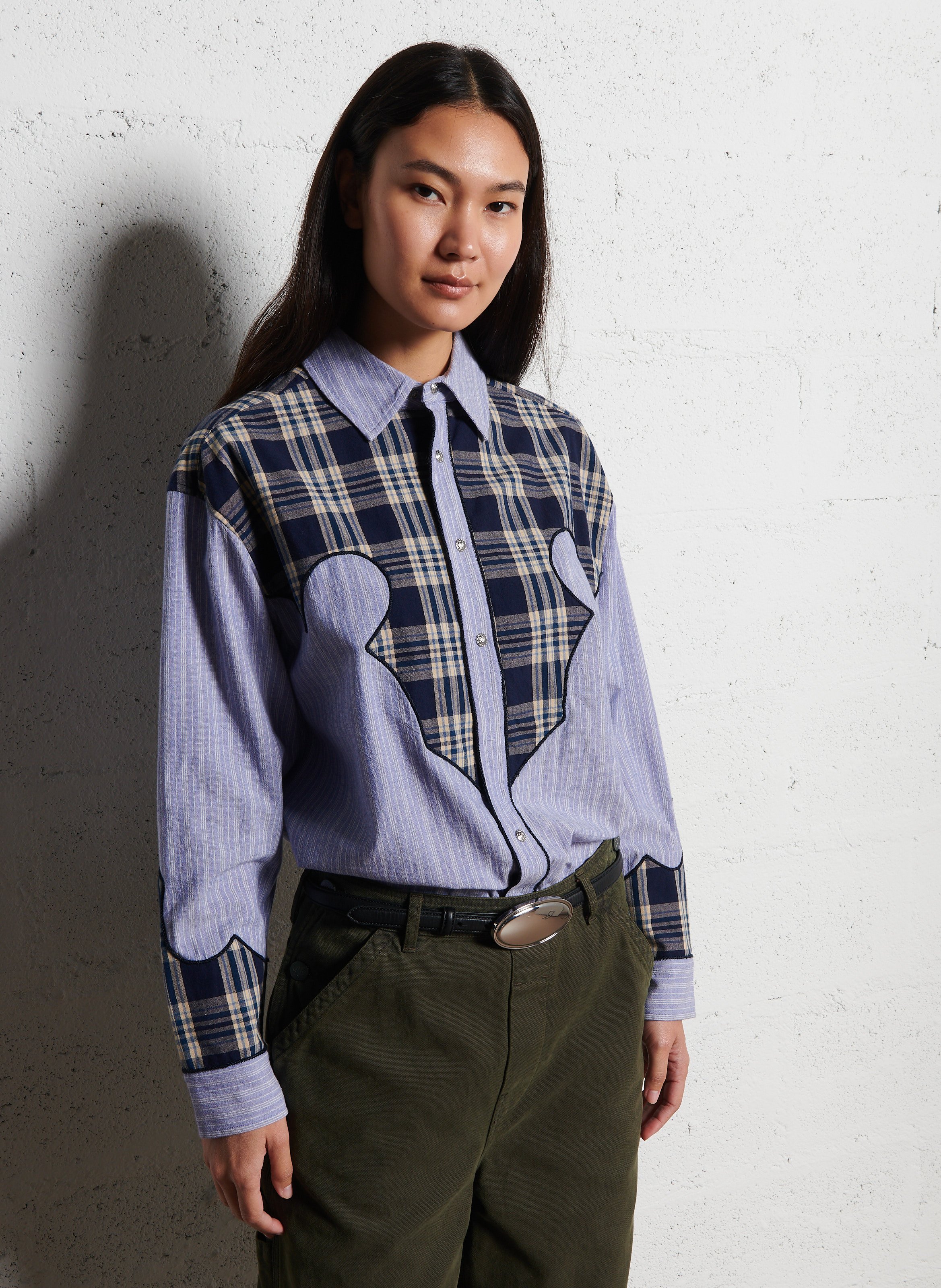 Capri - Einfarbige Oversize-Bluse LAURENCE BRAS Blau