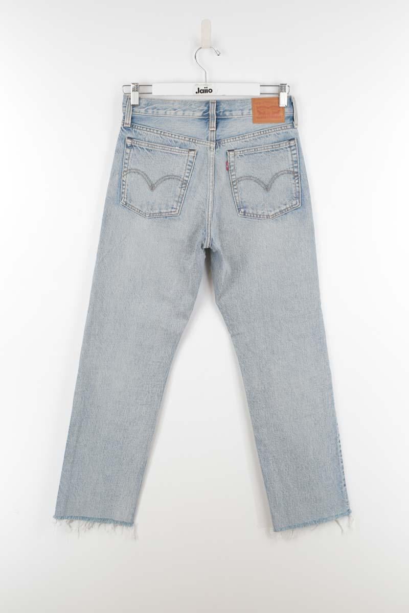Cotton straight jeans LEVI'S - Seconde main Blue