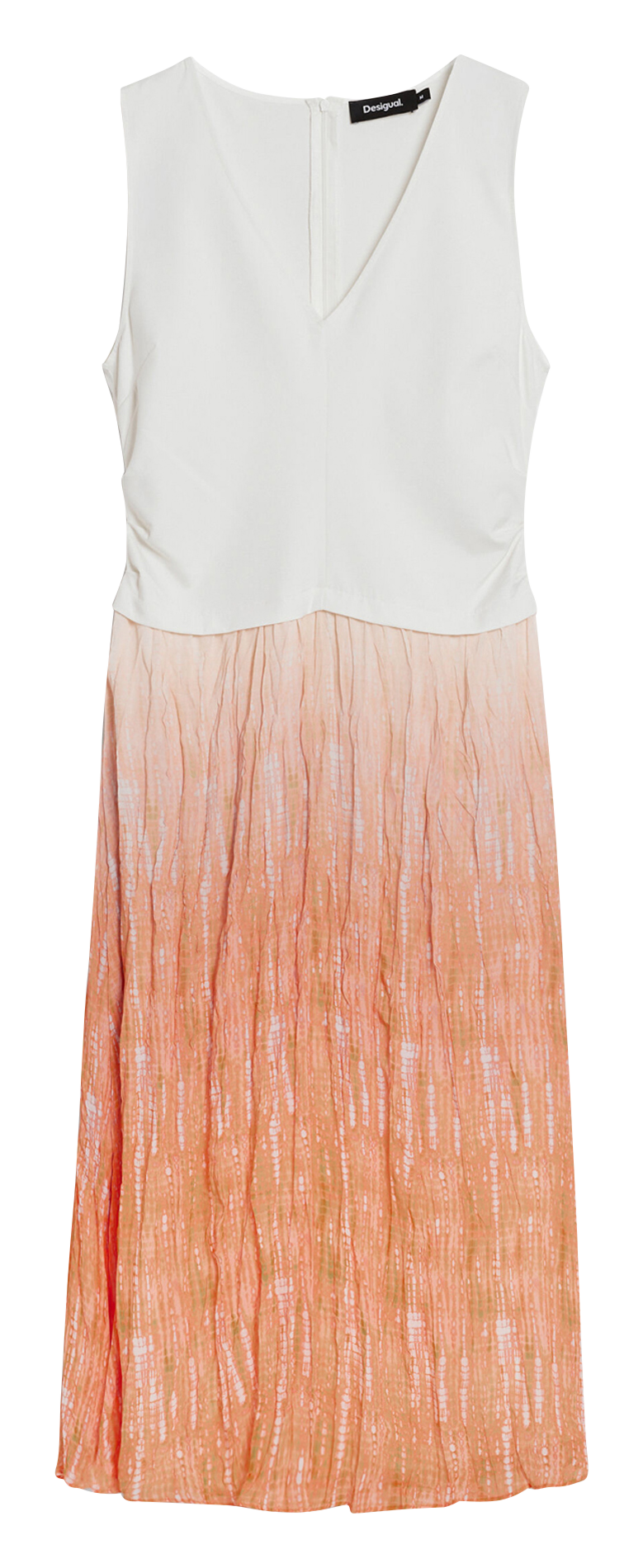 Abito corto scollo a V DESIGUAL Arancio