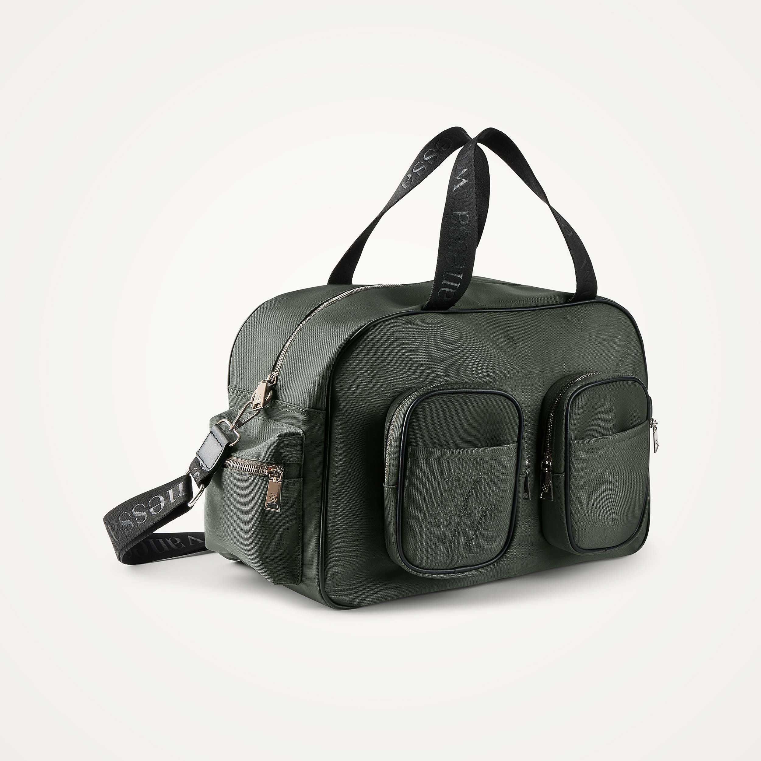 Oversized nylon bowling bag VANESSA WU Green