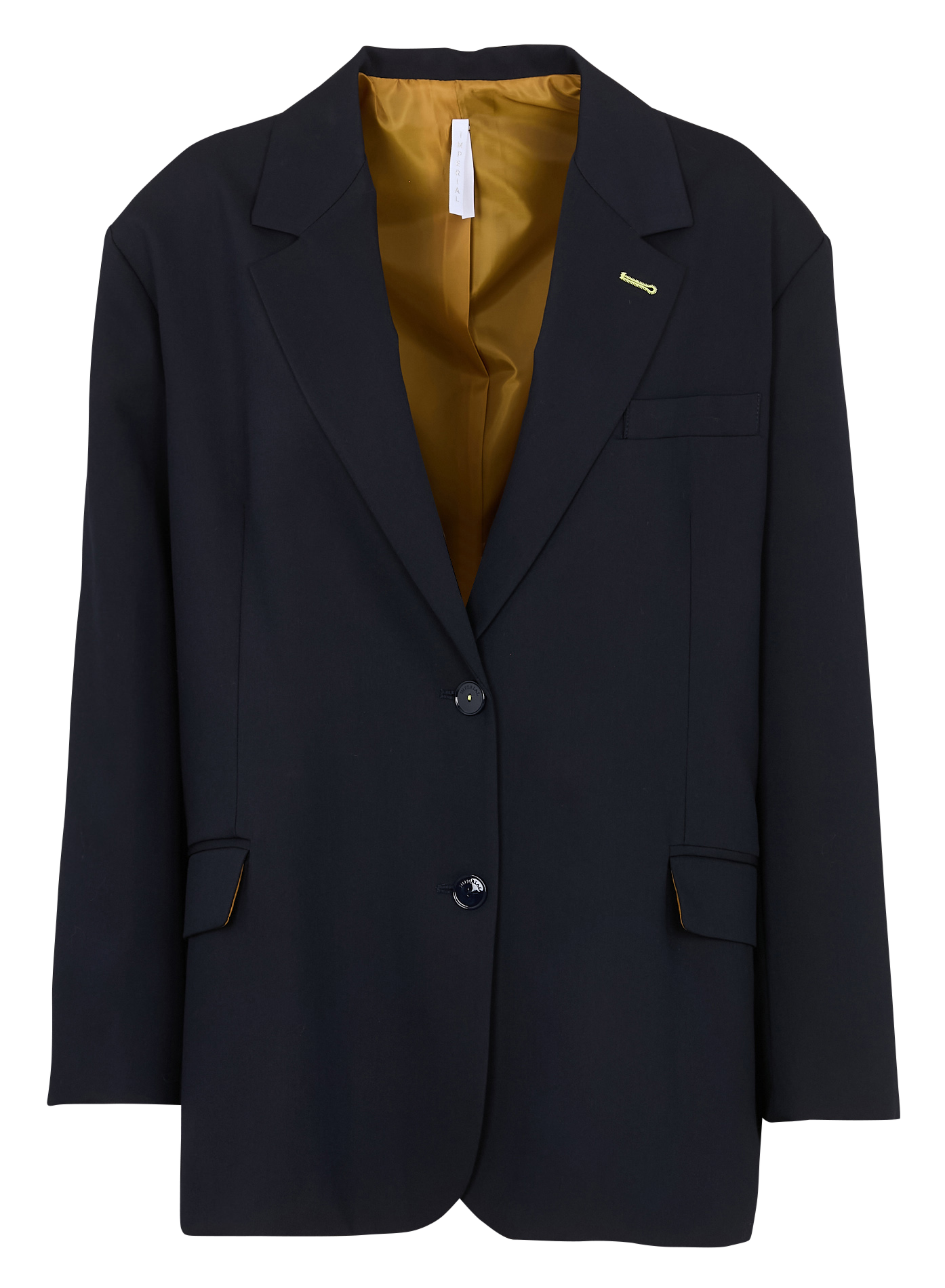 Cotton-blend cardigan with tailored collar IMPERIAL Blue