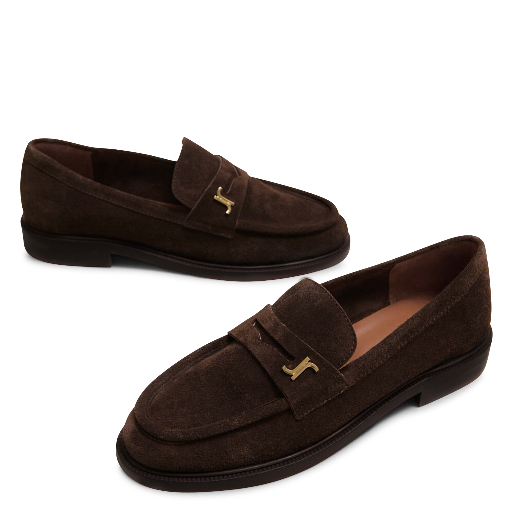 Leather loafers JONAK Brown