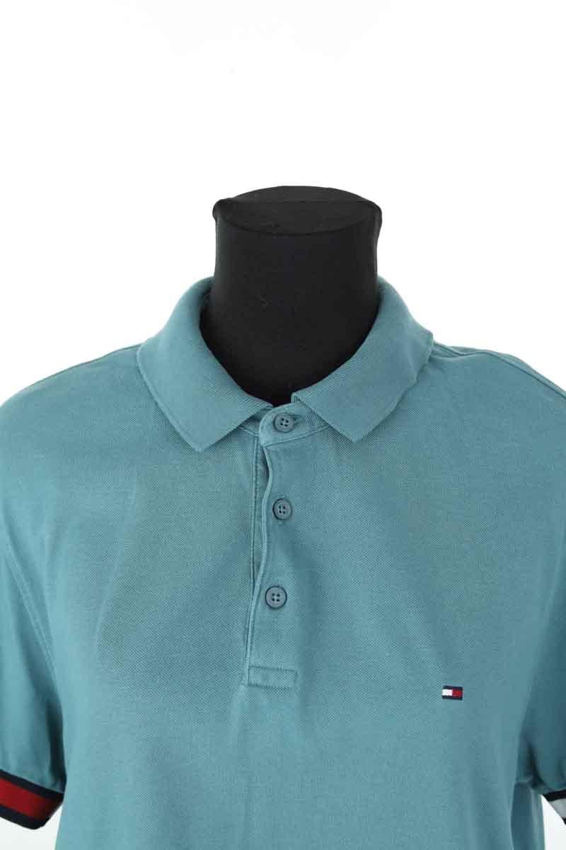 Cotton polo shirt TOMMY HILFIGER - SECONDE MAIN Blue