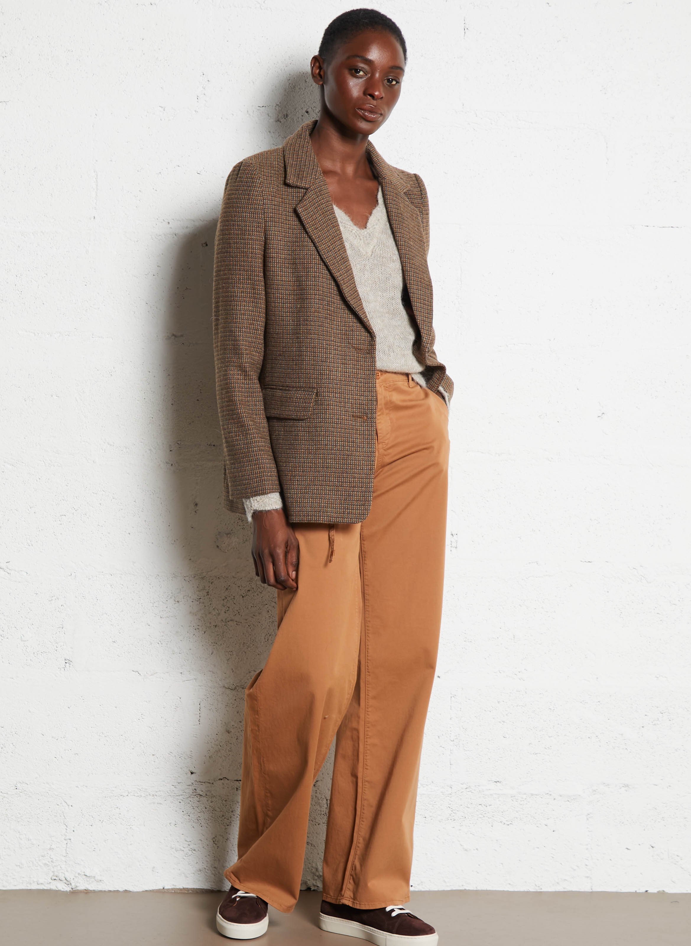 Baskets basses en cuir MELLOW YELLOW Marron