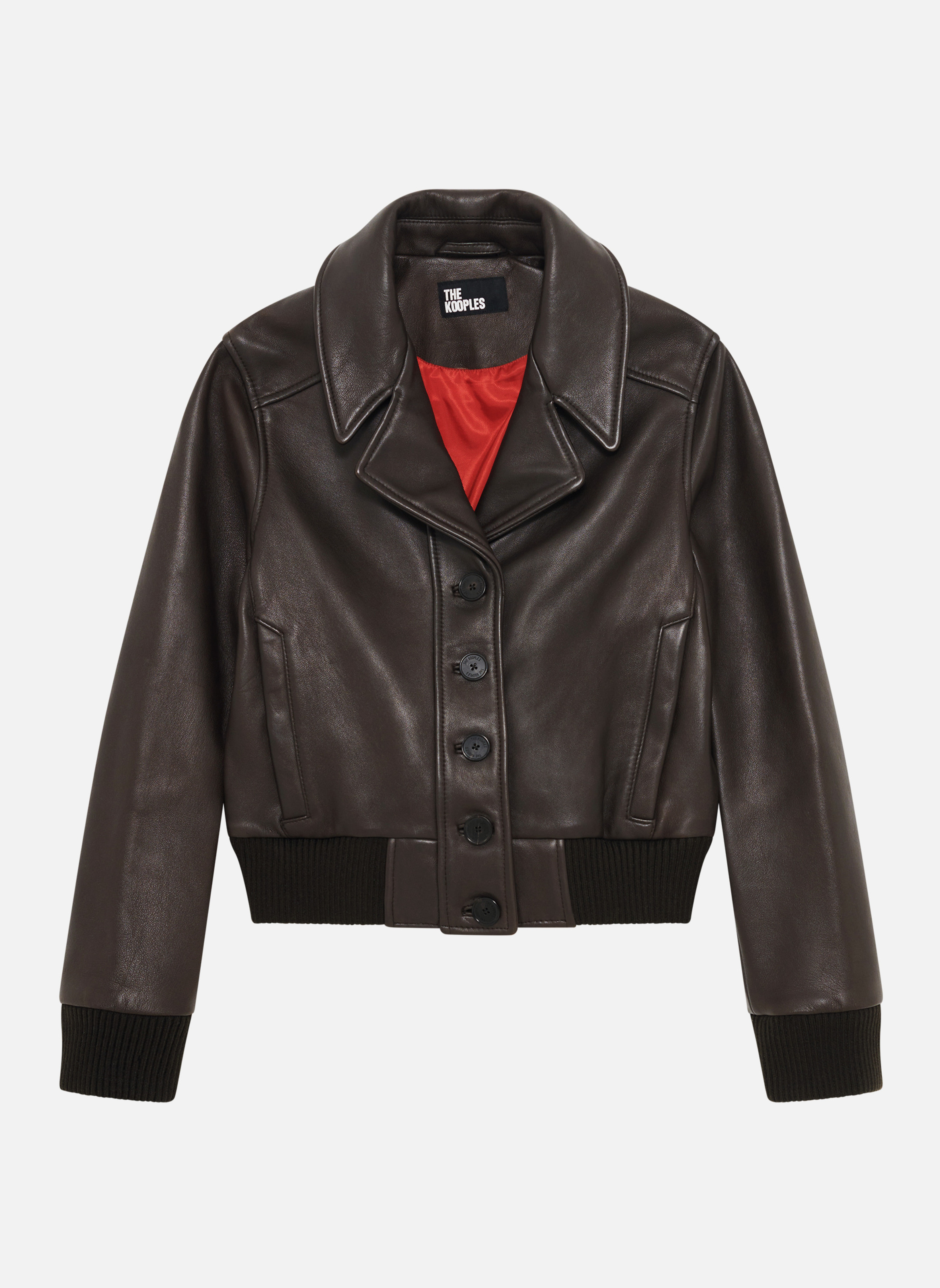 Bengale suede zipped jacket THE KOOPLES Brown