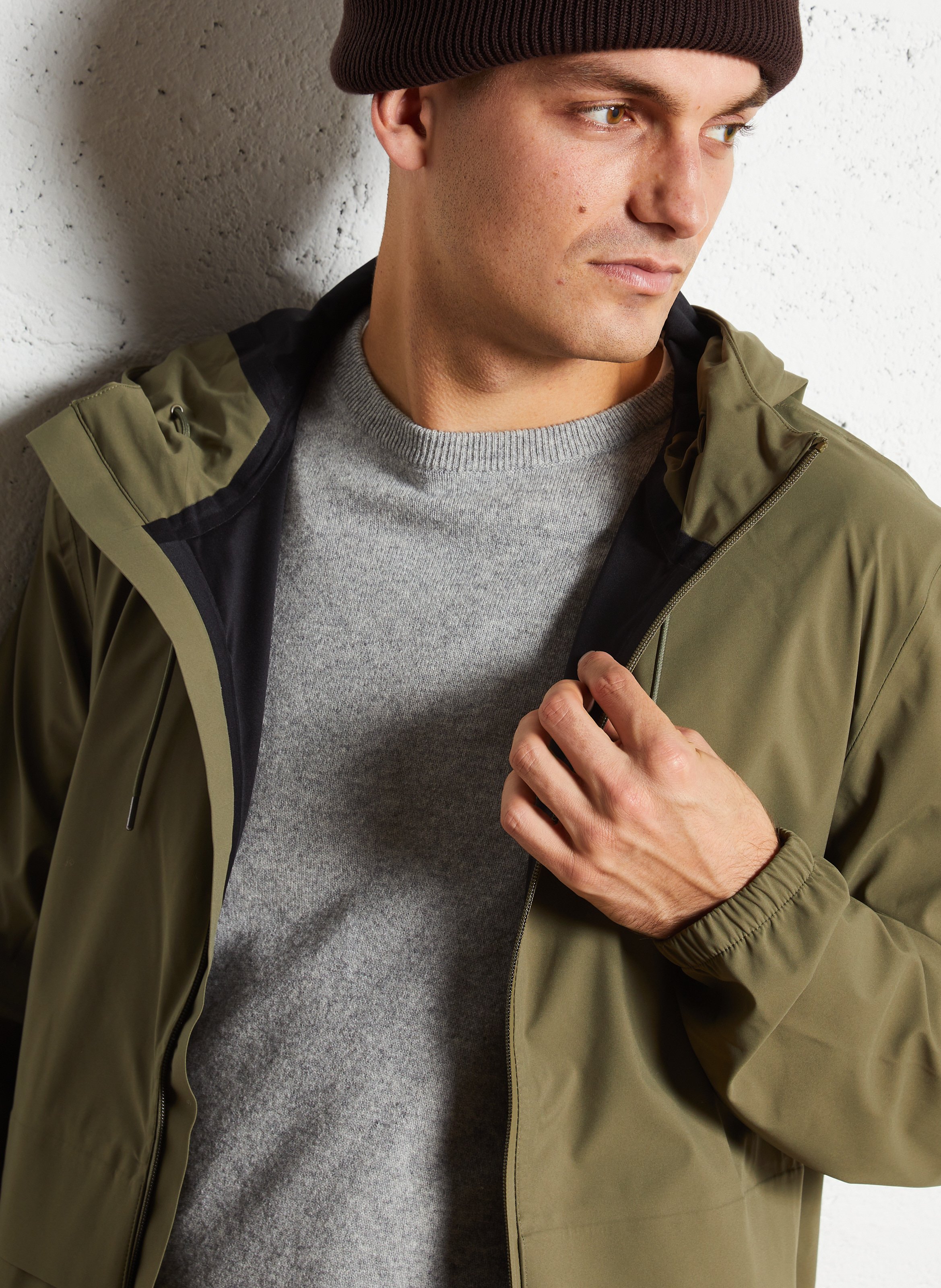 Imperméable col montant  RAINS Vert