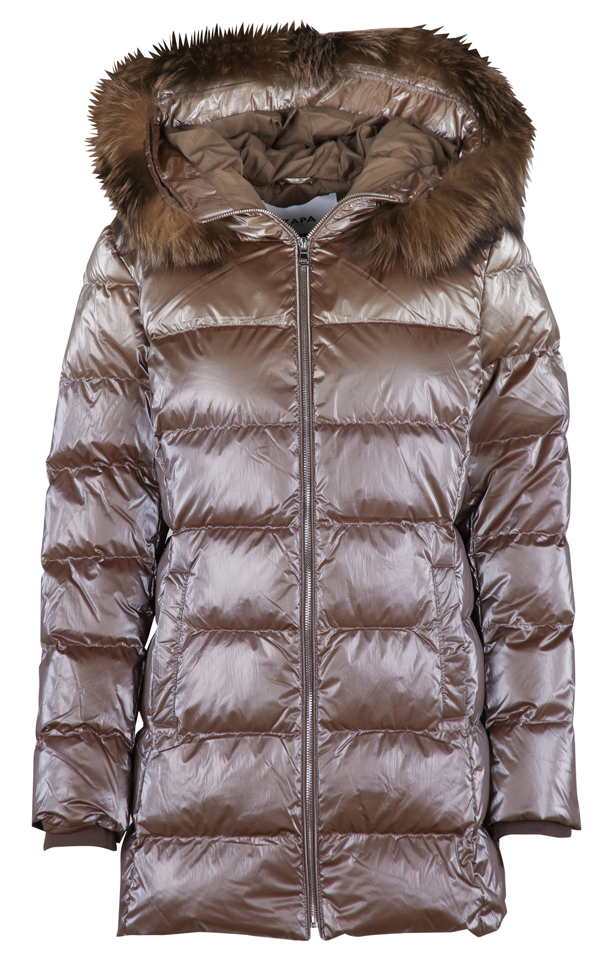 High-neck padded jacket ZAPA Beige