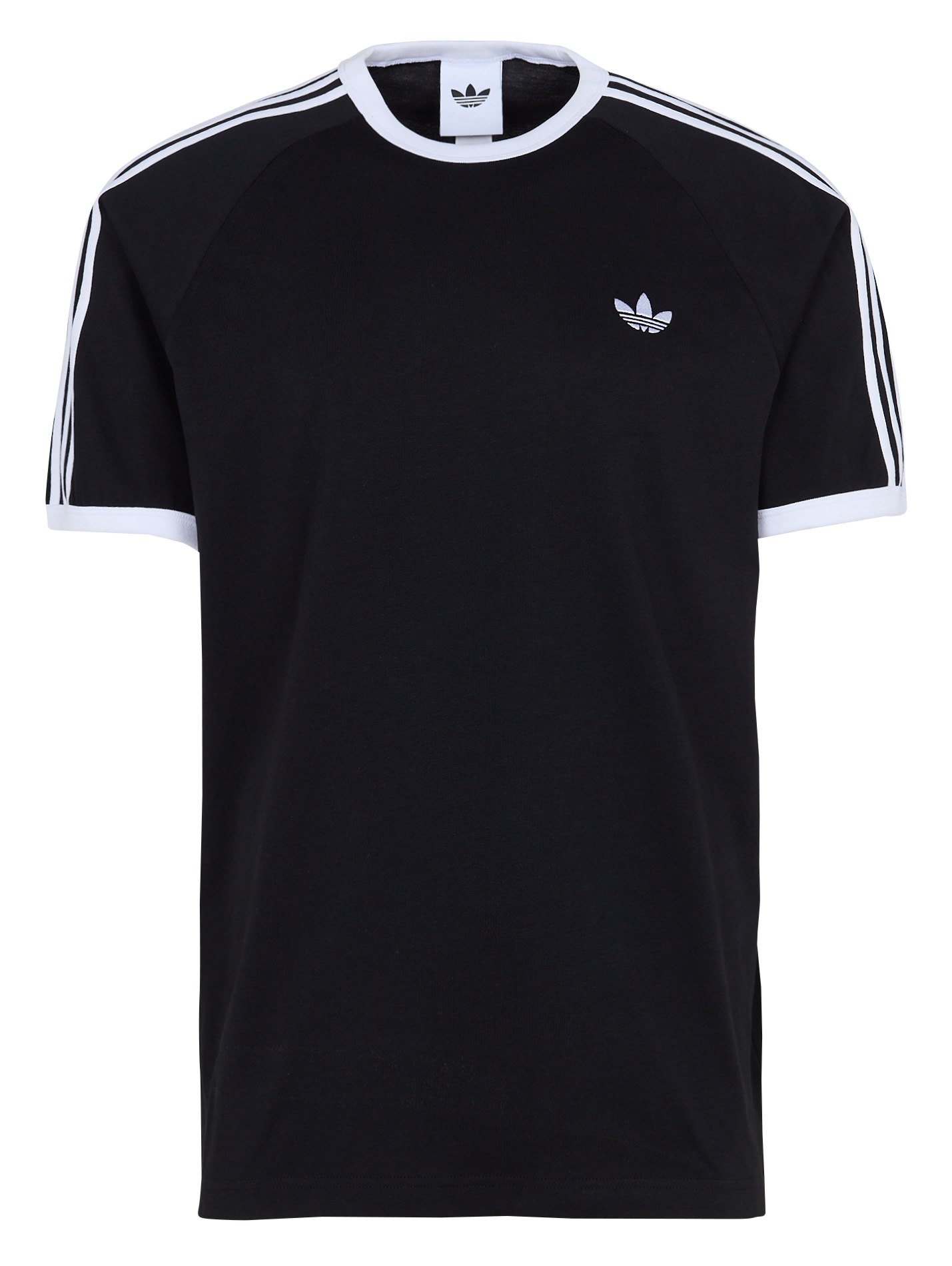 Effen T-shirt ADIDAS Zwart