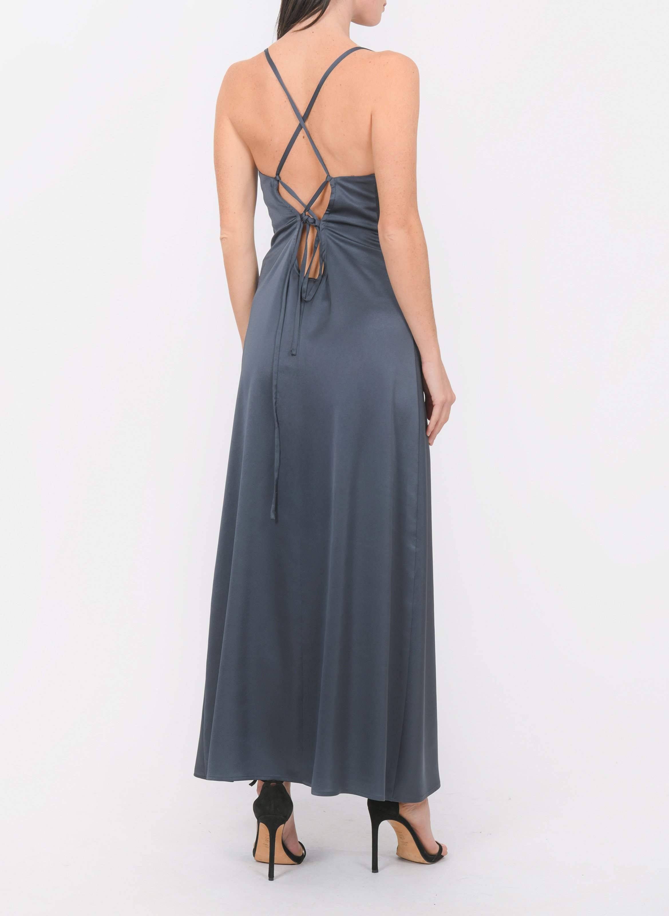 Lange jurk met coltrui KOOKAI Grijs