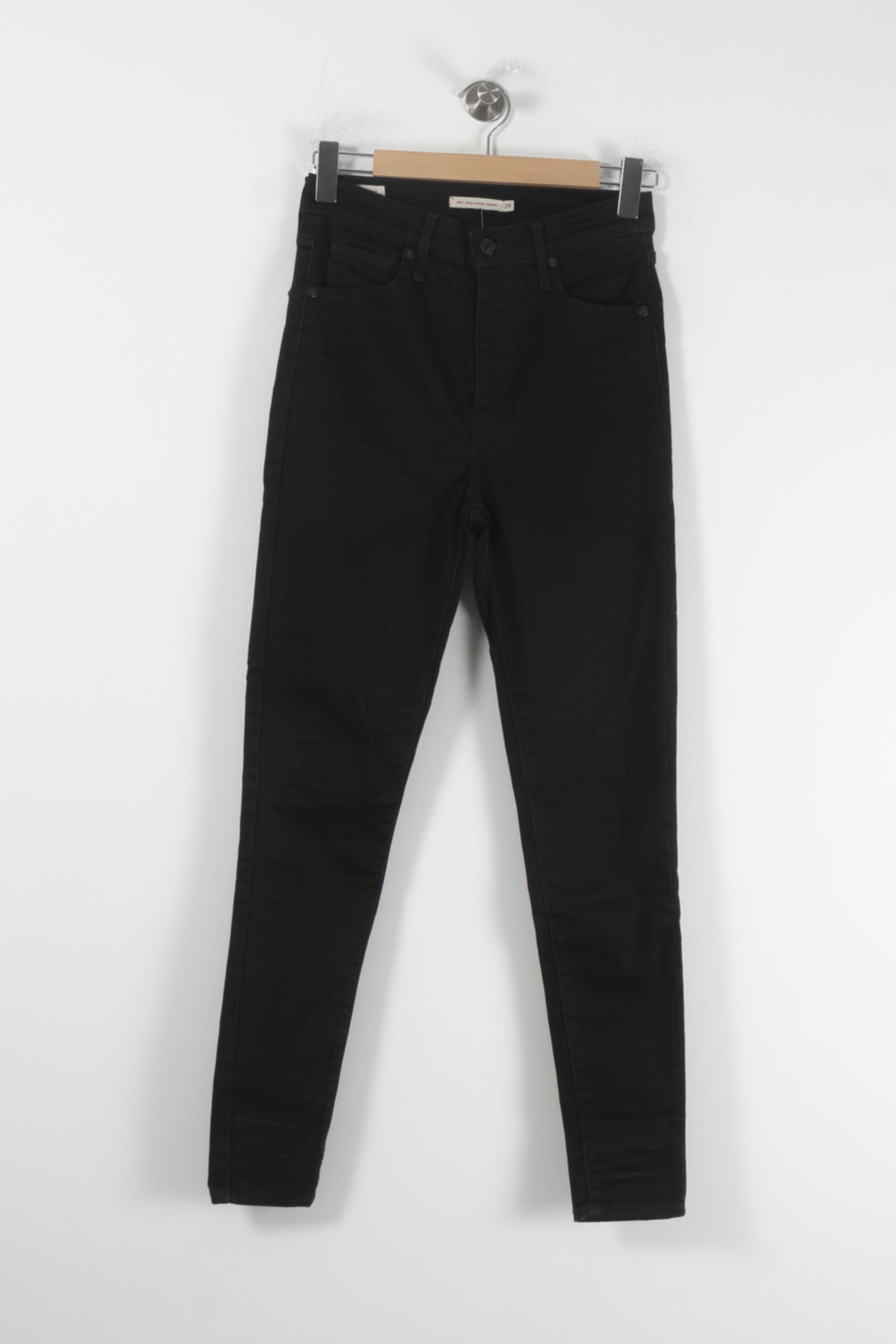 Cropped slim jeans with studs LEVI'S - Seconde main Black