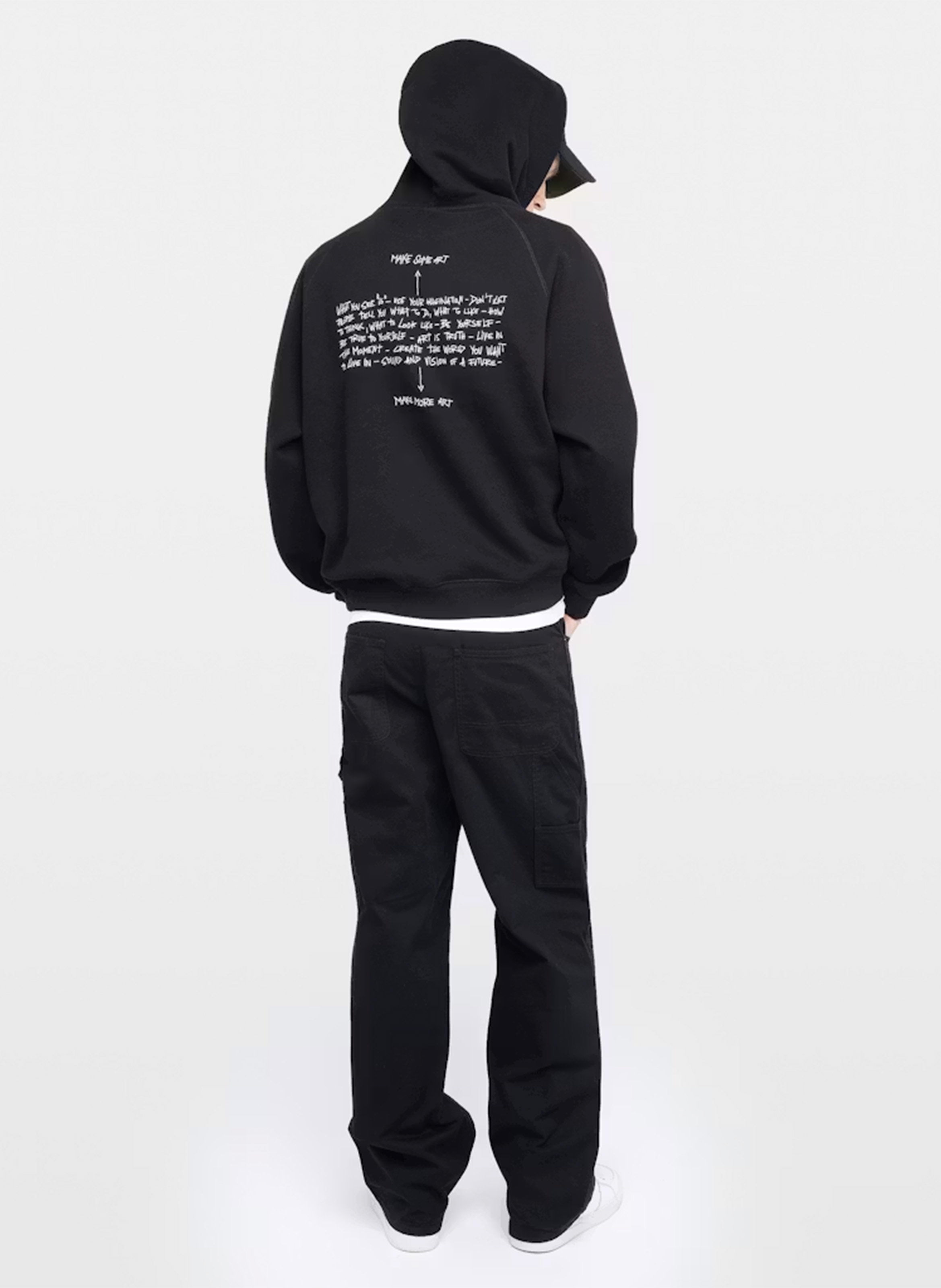 Sweat à capuche en coton mélangé ZADIG&VOLTAIRE Noir