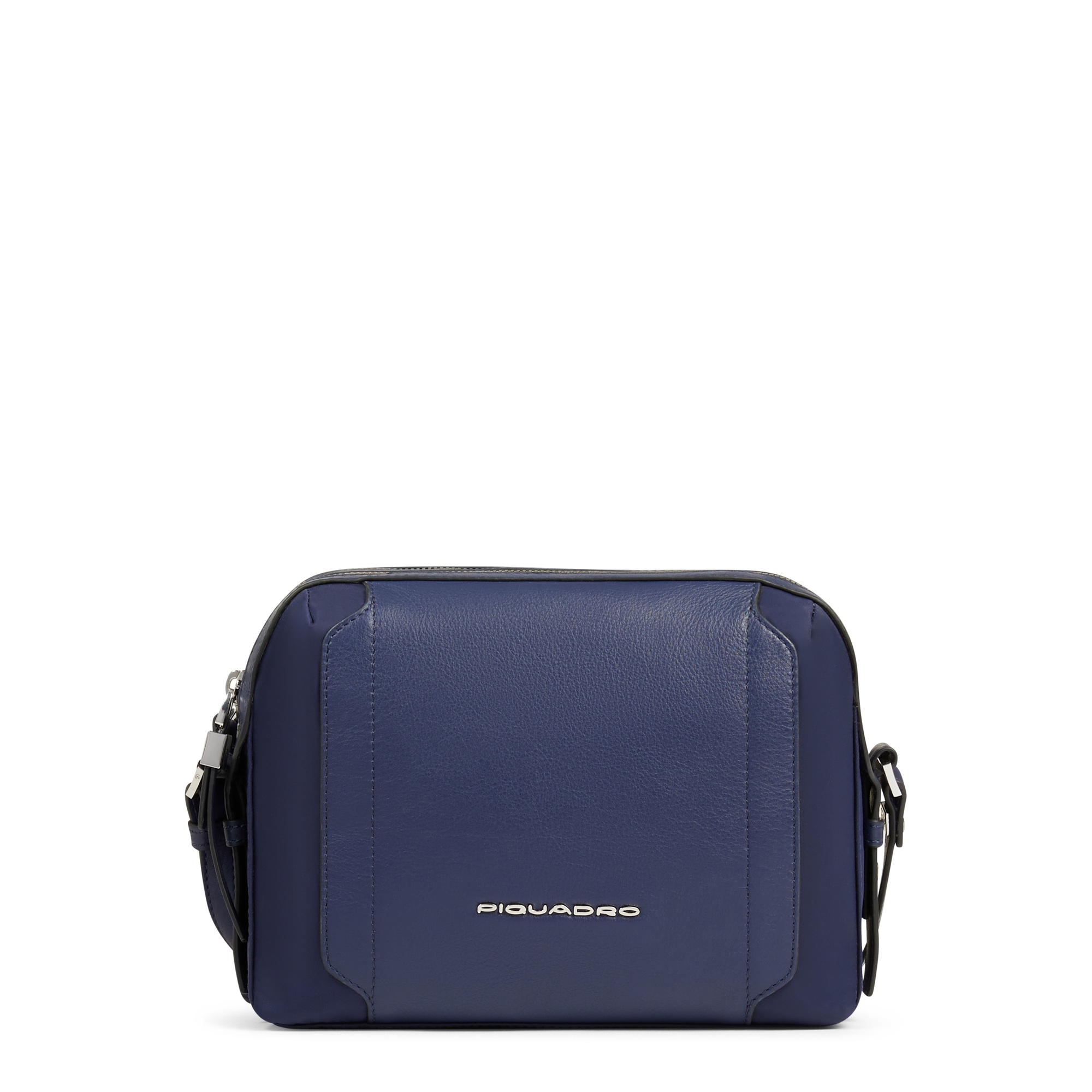 Women's shoulder bag model camera case in recycled fabric and leather PIQUADRO