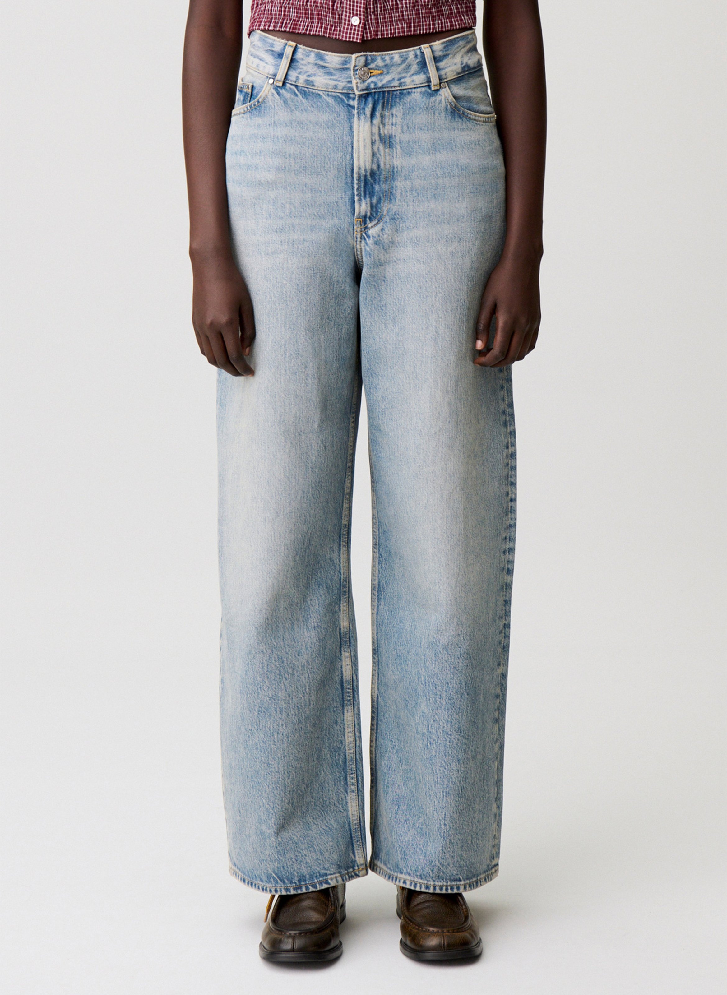 Jean évasé en coton CLAUDIE PIERLOT Bleu