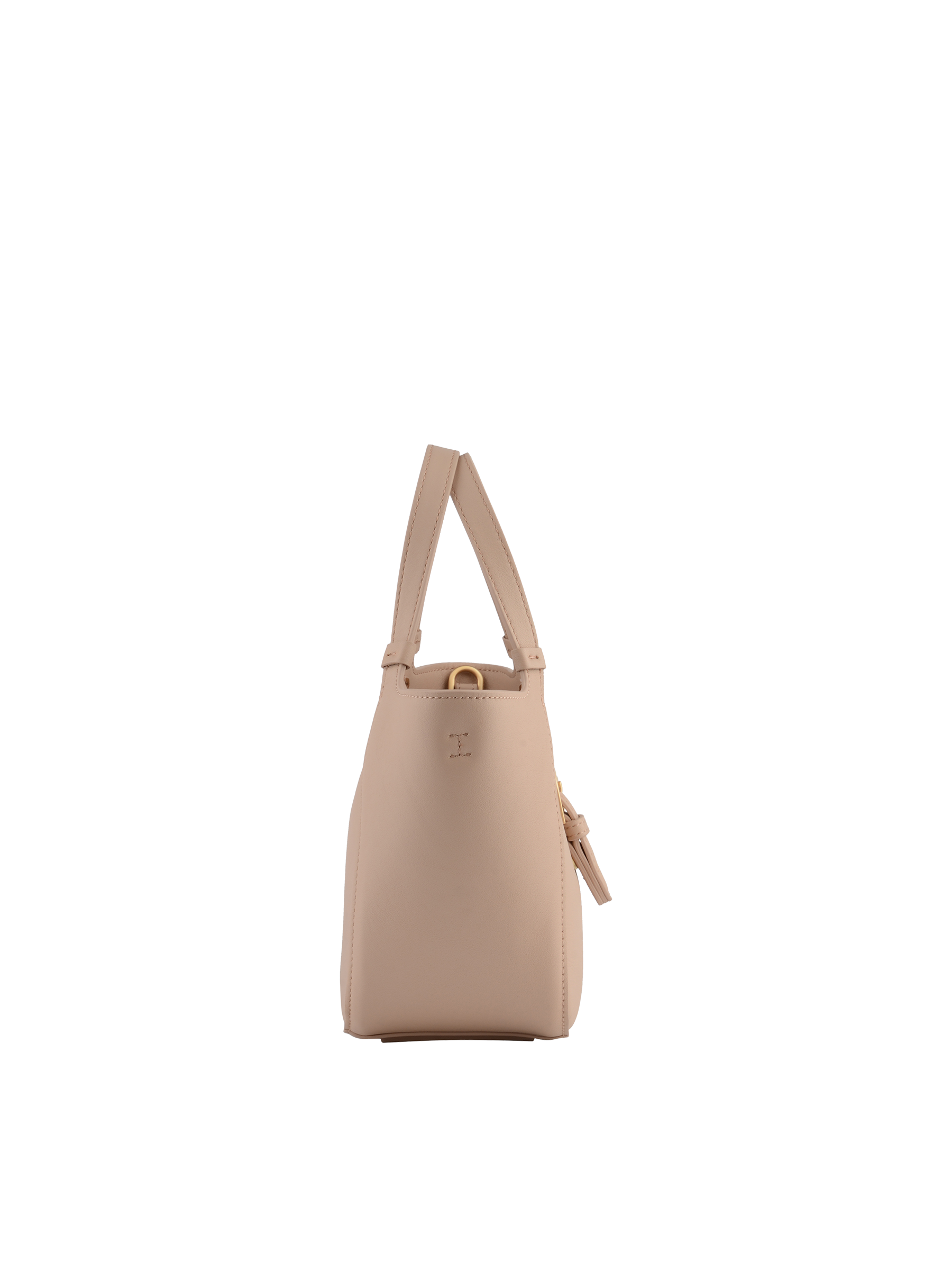 Calfskin leather handbag POURCHET Pink