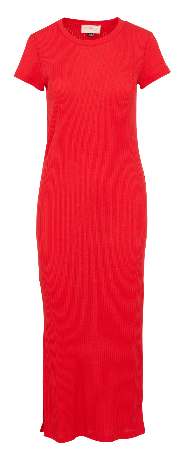 Robe longue col rond COTELAC ACOTE Rouge