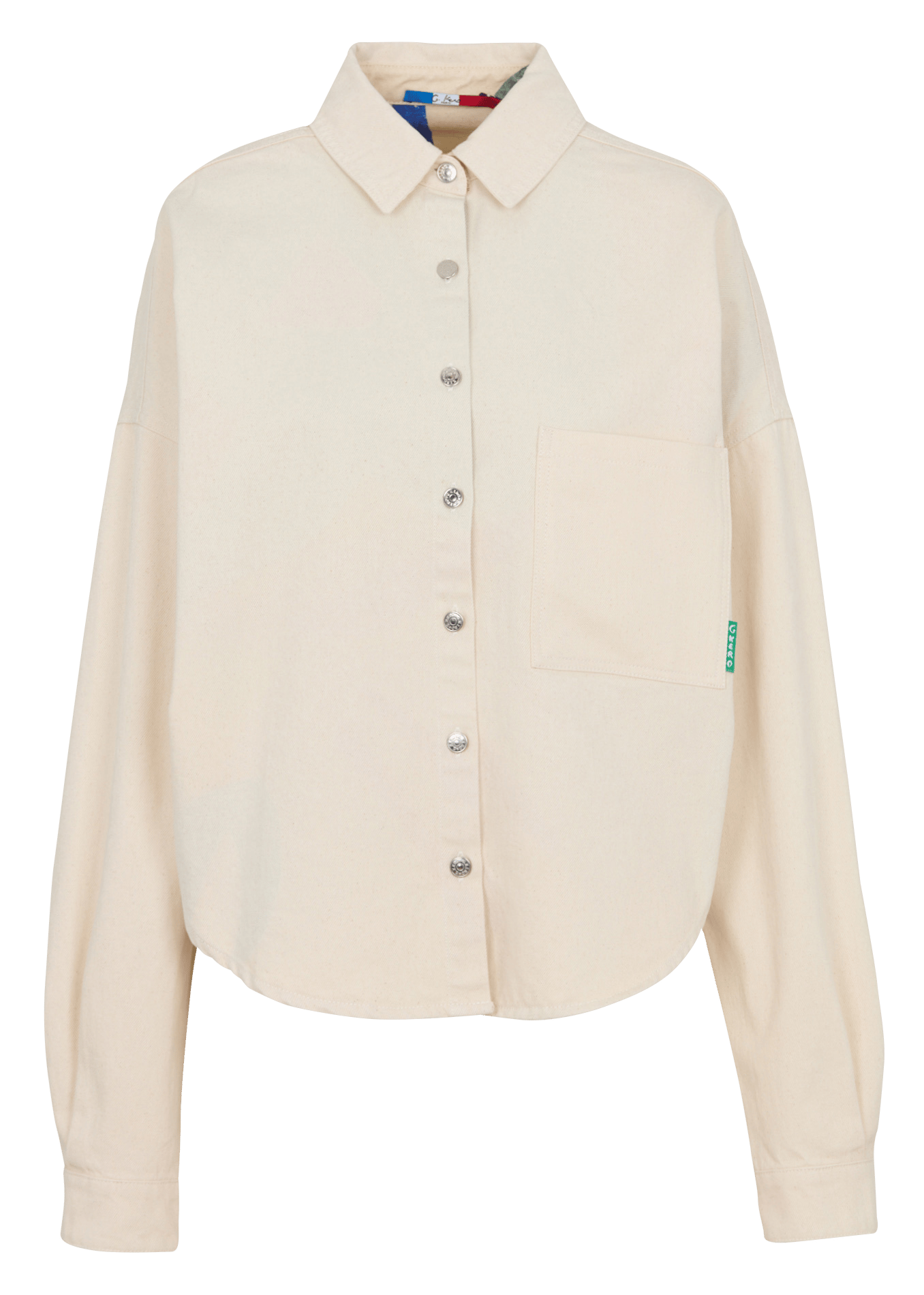 Denim shirt with classic collar G.KERO Beige