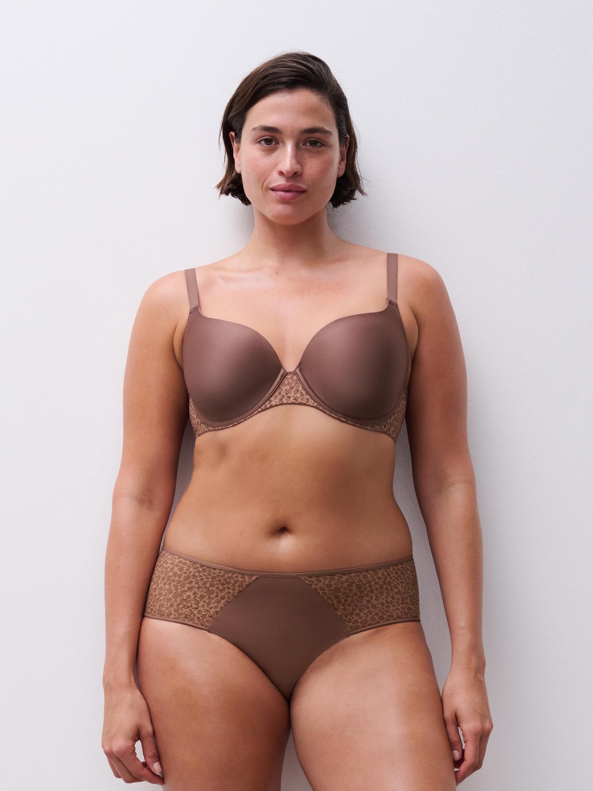 Full-cup bra CHANTELLE Brown