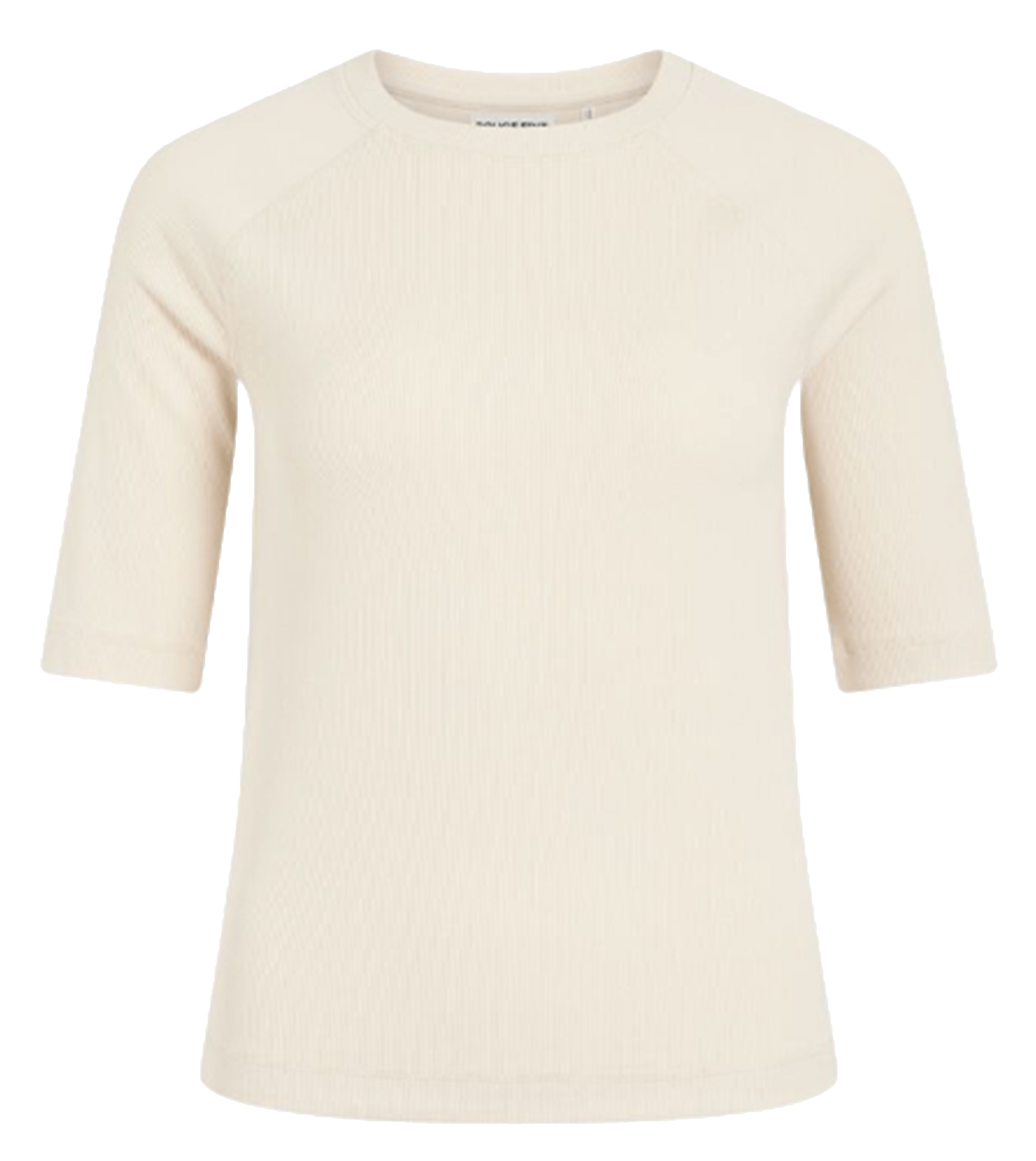Top droit col rond ROUGE EDIT Beige