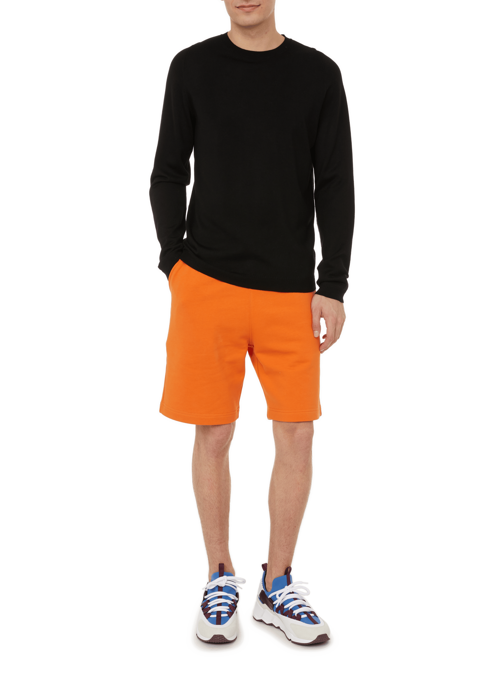 Pull col rond en laine mérinos AU PRINTEMPS PARIS Noir