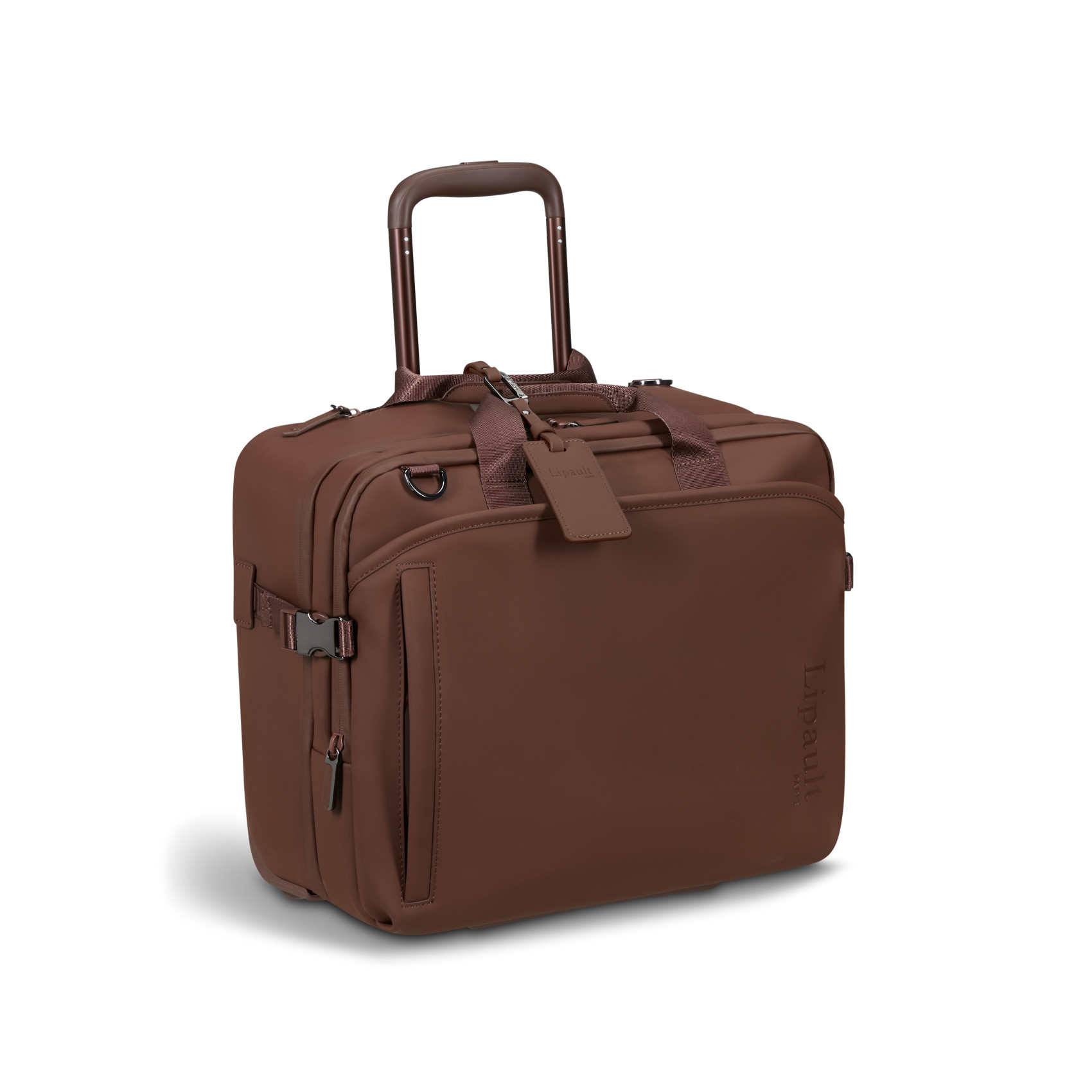 "Lost in Berlin Rolling Tote" LIPAULT Brown