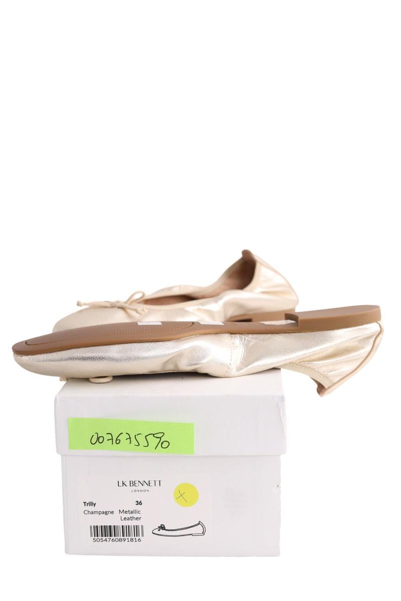 Ballet pumps LK BENNETT - Seconde Main Golden