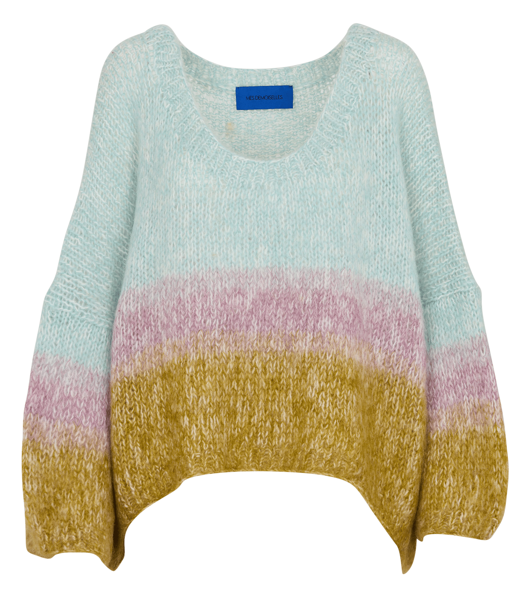 Trui van tricot met ronde hals MES DEMOISELLES Veelkleurig